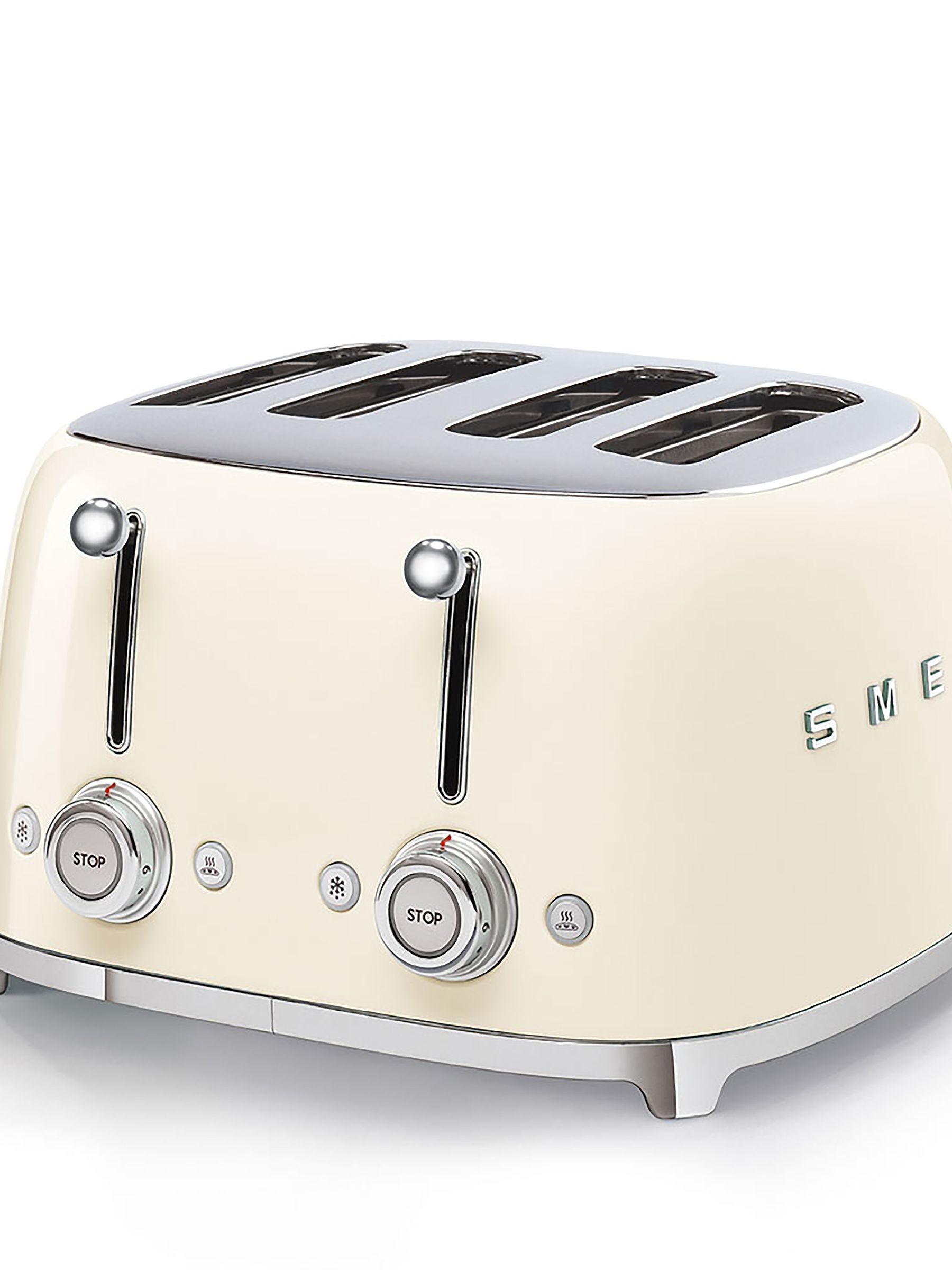 Smeg Cream 4 Slice Toaster - Image 3 of 7