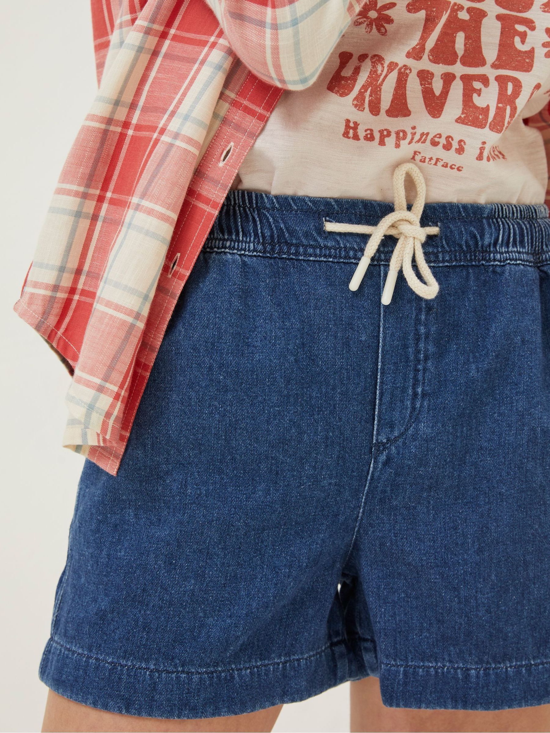 Blue Ashby Pull-On Denim Shorts - Image 3 of 4