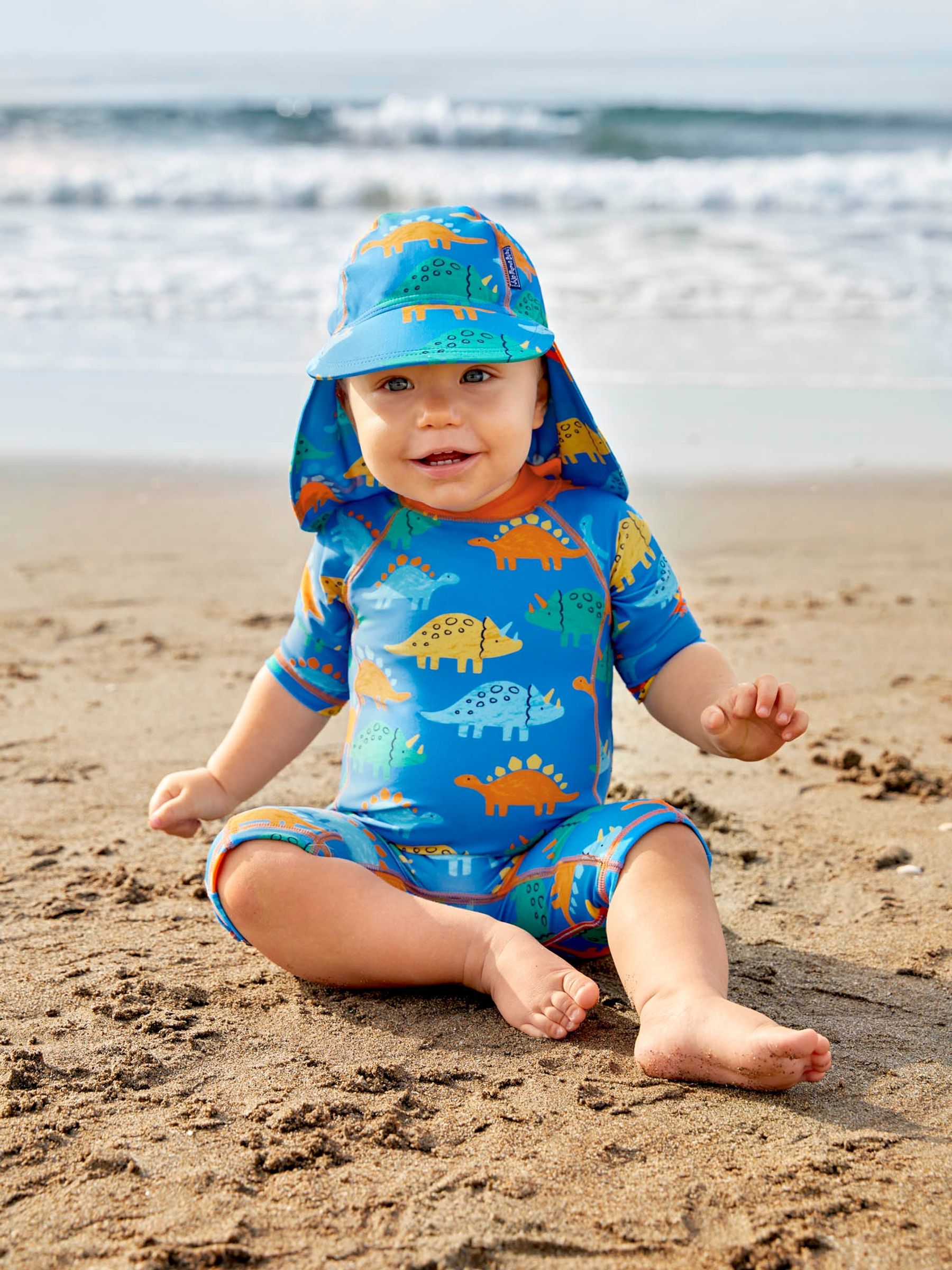 Blue Dinosaur UPF 50 1-Piece Sun Protection Suit JoJo Maman Bébé