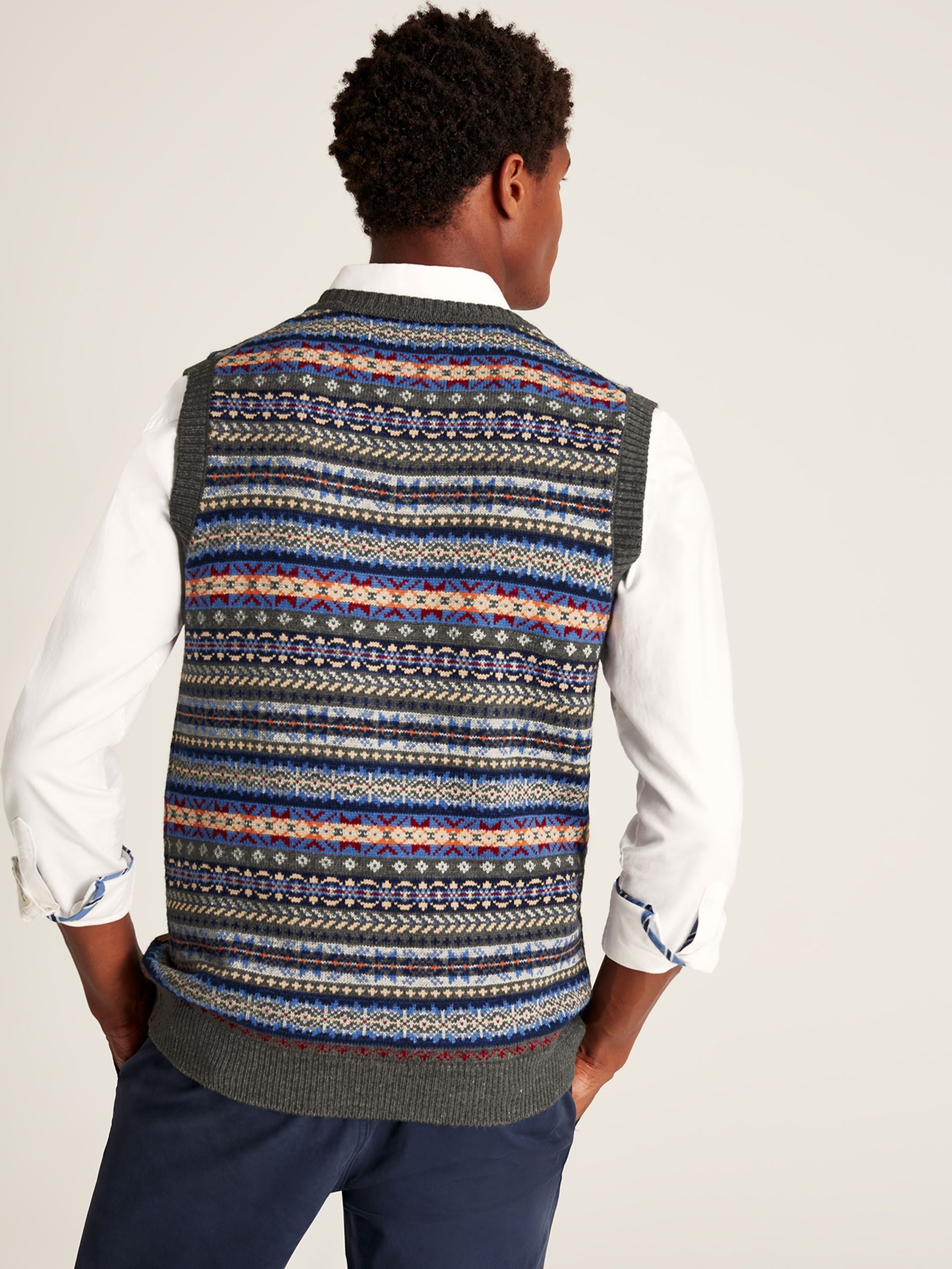 Fair Isle Grey Tank Top - Image 2 of 5