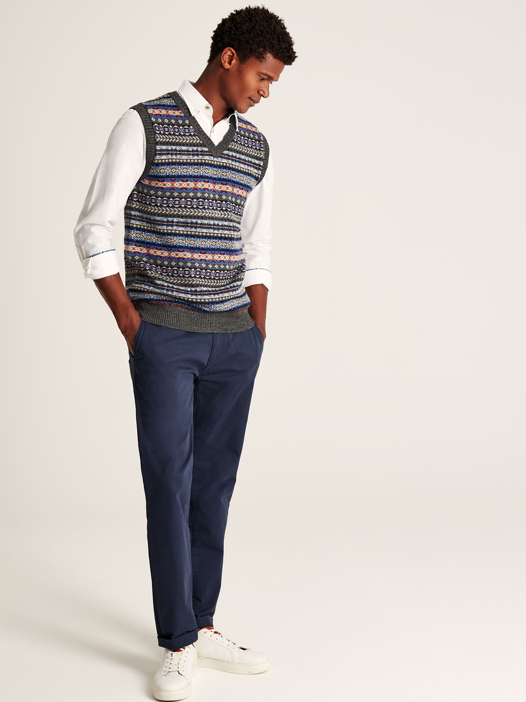 Fair Isle Grey Tank Top - Image 3 of 5