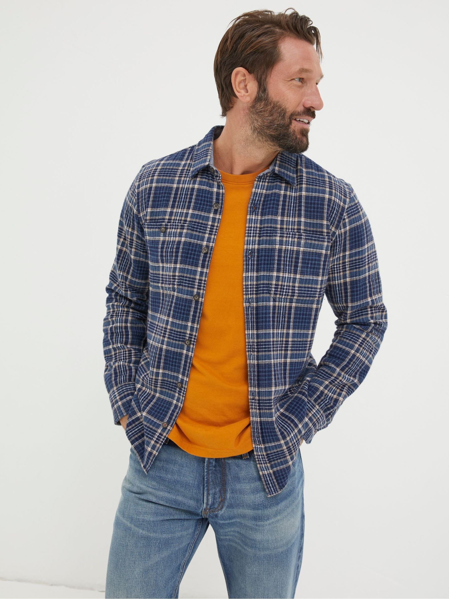 Blue Selsey Check Shirt - Image 2 of 5 Blue Selsey Check Shirt - Image 2 of 5