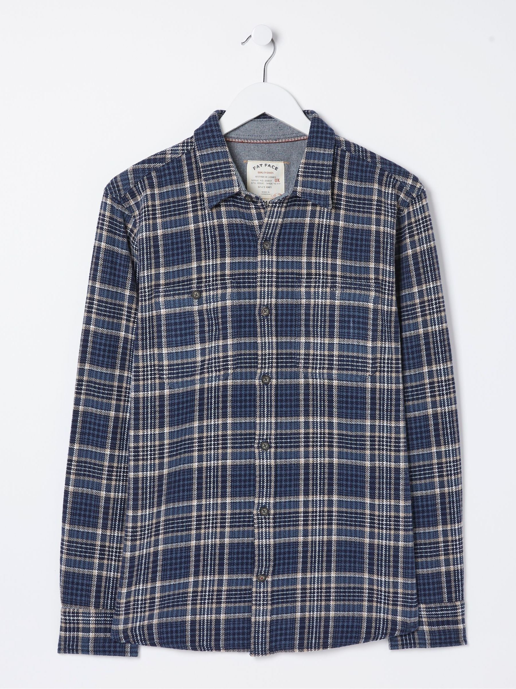 Blue Selsey Check Shirt - Image 5 of 5 Blue Selsey Check Shirt - Image 5 of 5