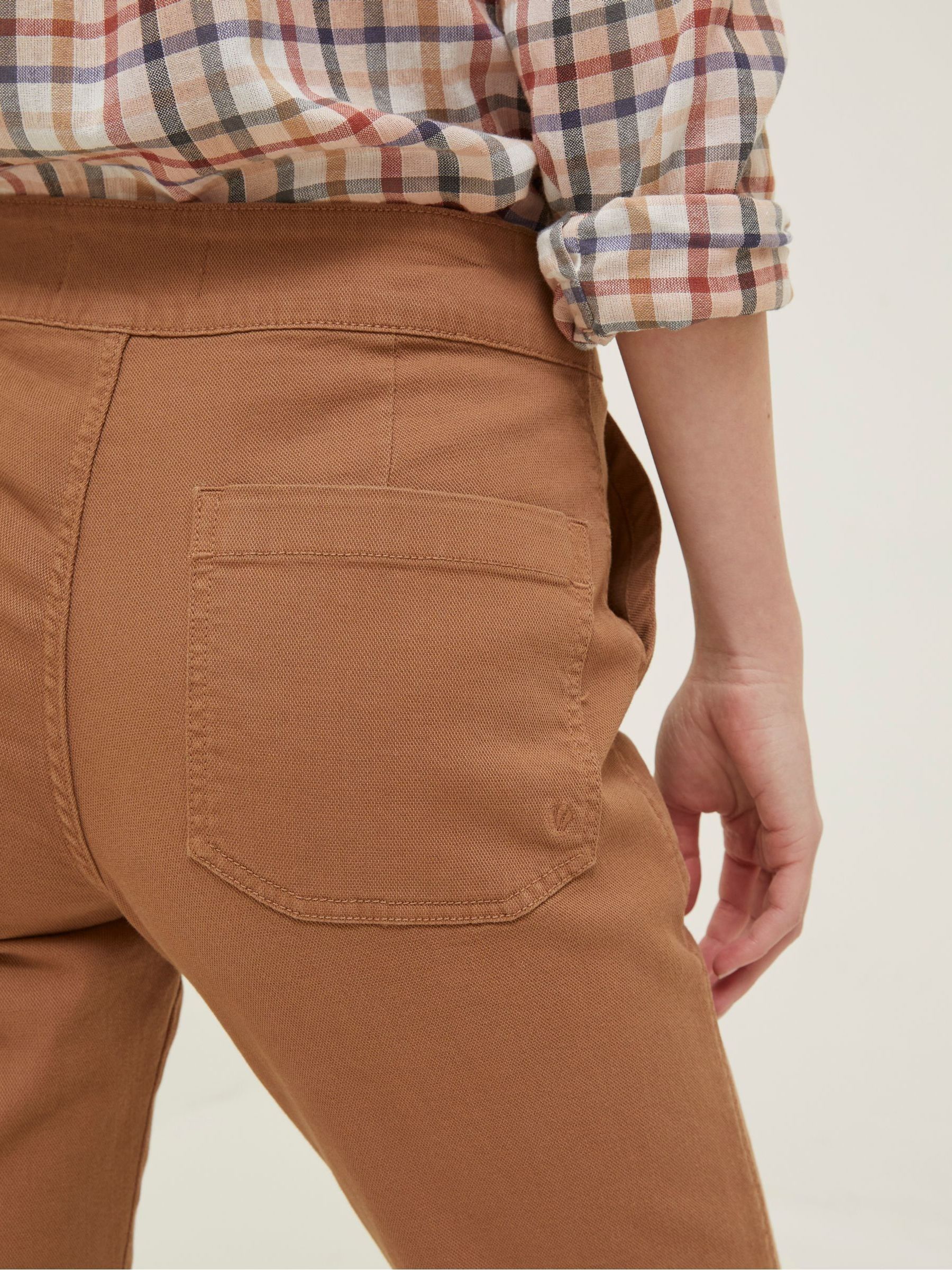 Brown Canvas Ripley Wide Leg Trousers - Image 4 of 5