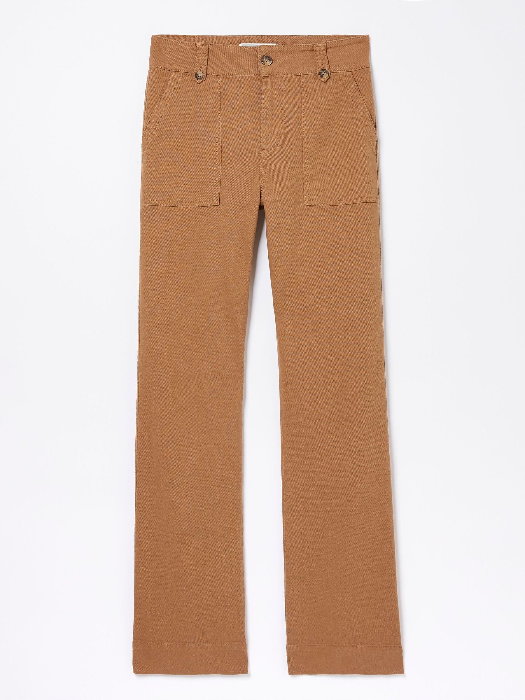 Brown Canvas Ripley Wide Leg Trousers - Image 5 of 5 Brown Canvas Ripley Wide Leg Trousers - Image 5 of 5
