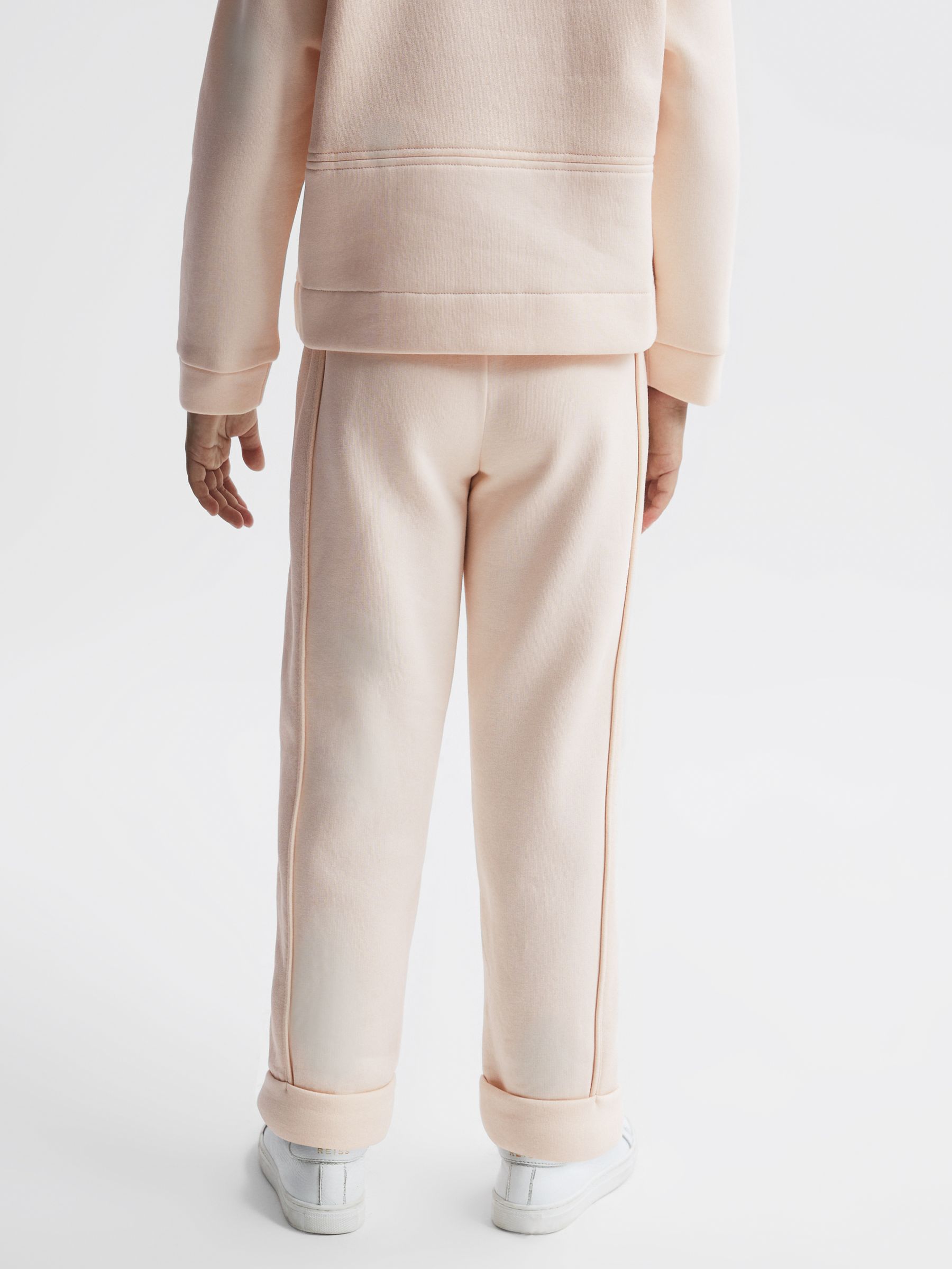 9-14 yrs Cotton Drawstring Sparkle Joggers in Pink - Image 5 of 6