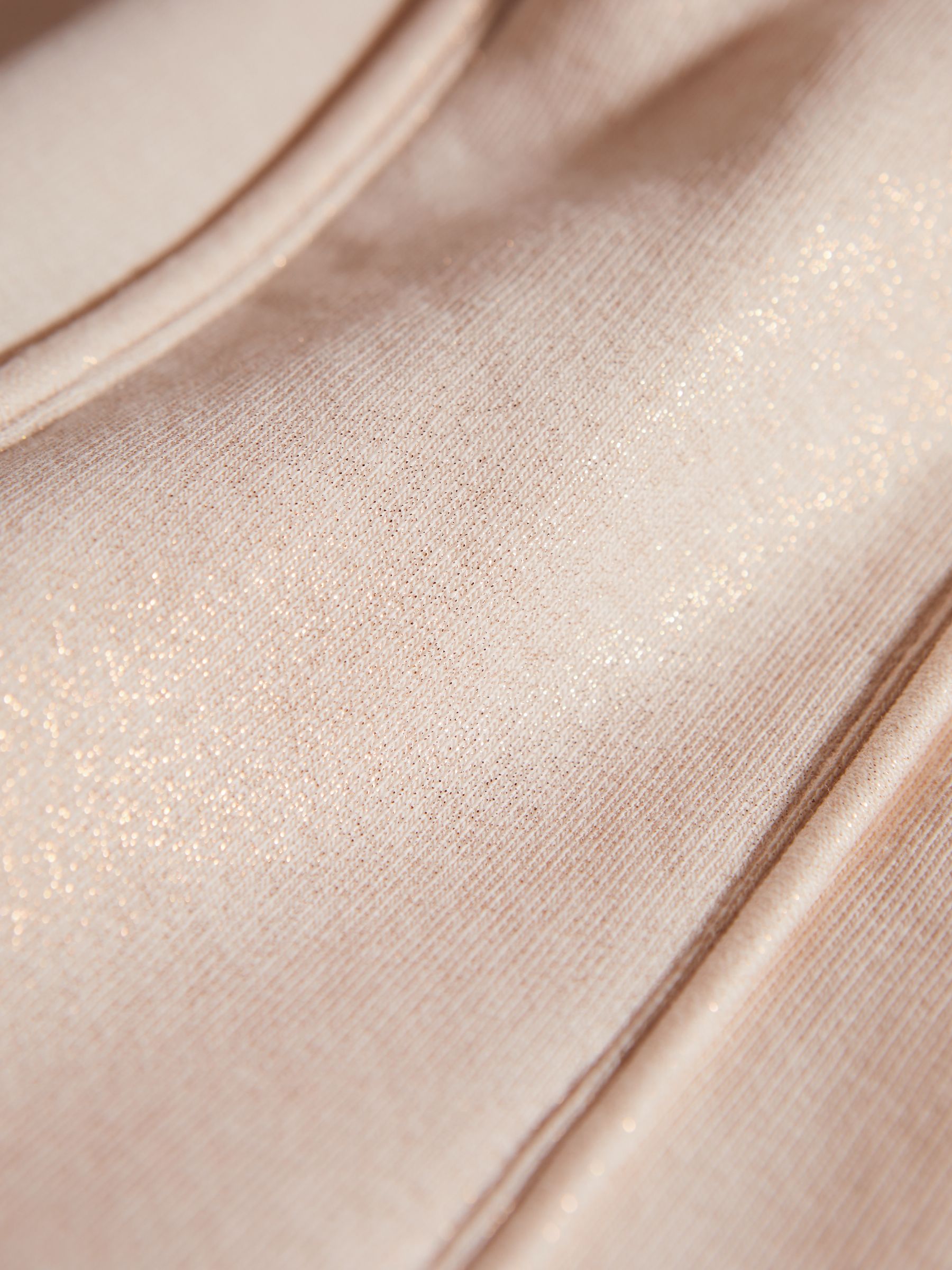 9-14 yrs Cotton Drawstring Sparkle Joggers in Pink - Image 6 of 6