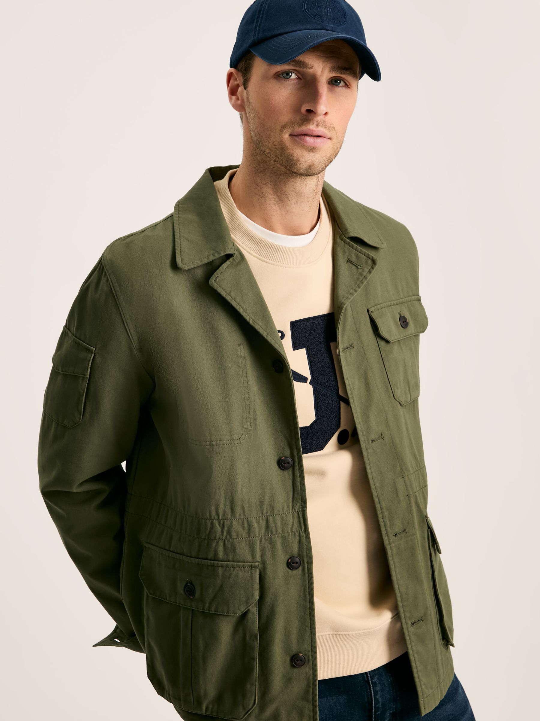 Taddington Green Cotton Field Jacket | Joules