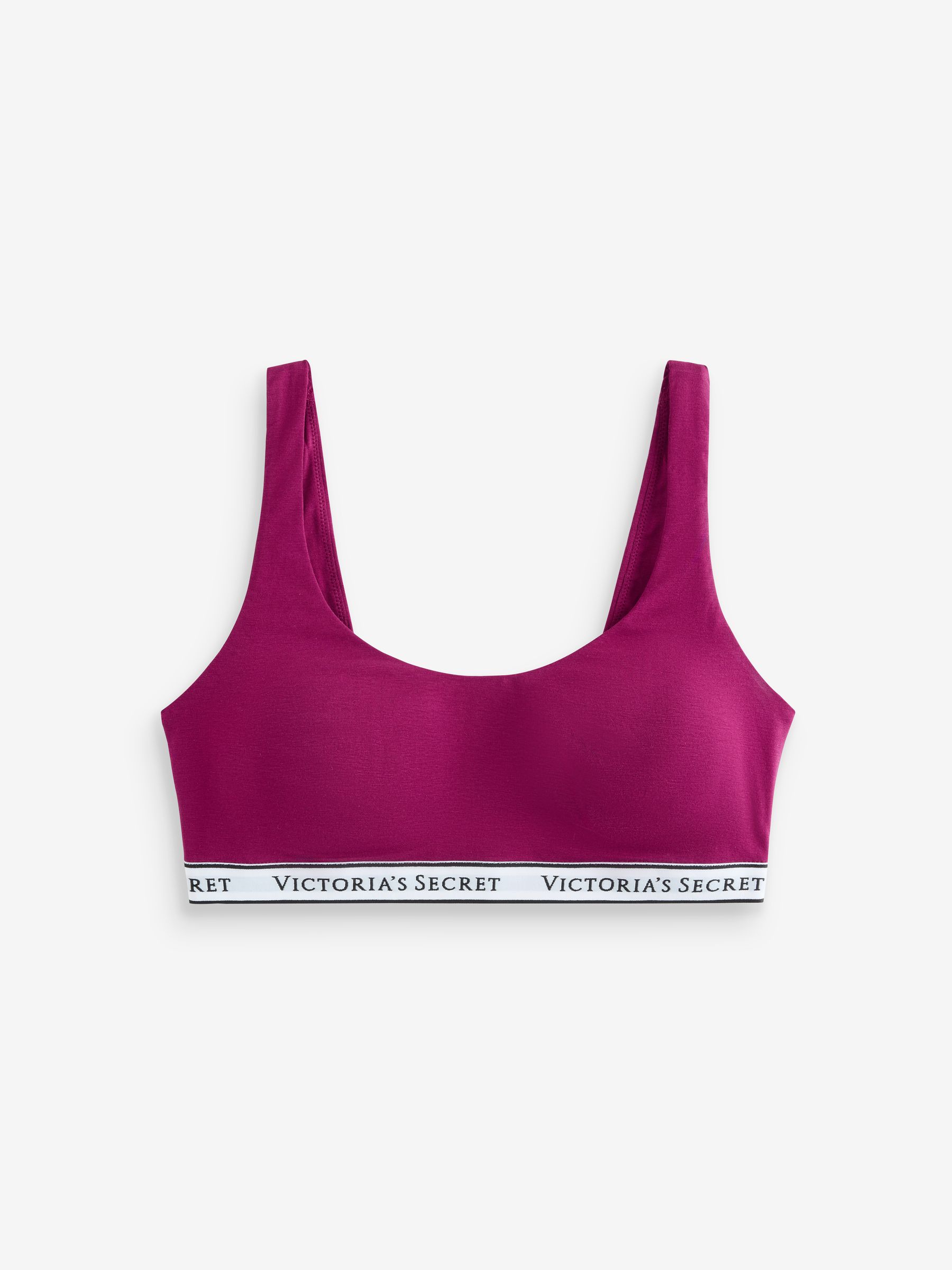 Fresh Jam Purple Cotton Wireless Scoop Bralette - Image 1 of 4