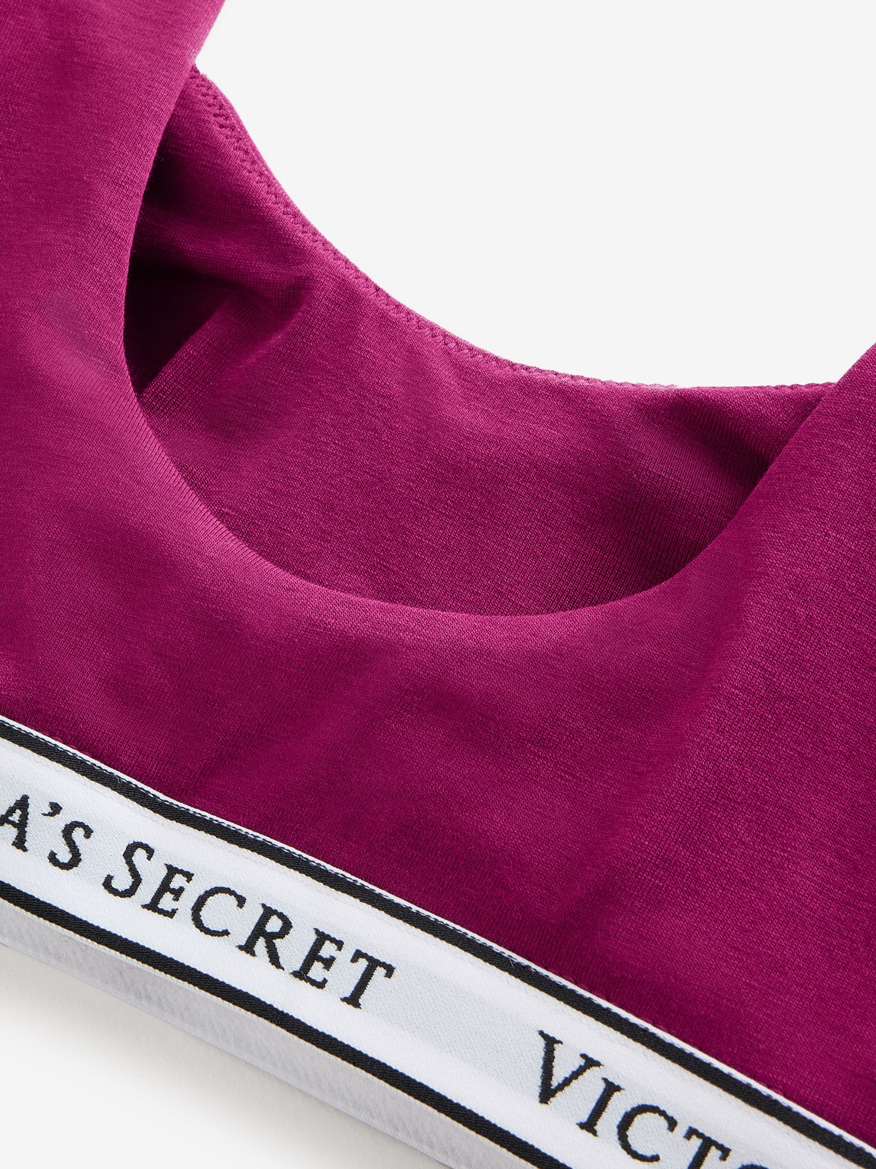 Fresh Jam Purple Cotton Wireless Scoop Bralette - Image 3 of 4
