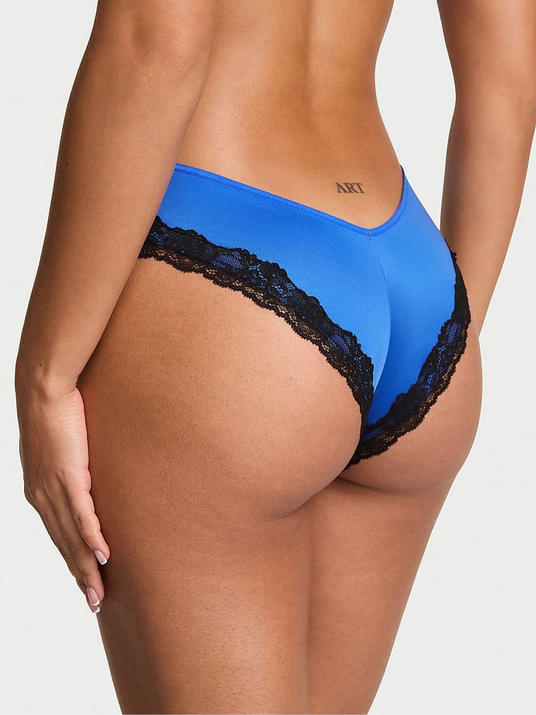Blue Orchid Cheeky Lace Trim Knickers - Image 2 of 2 Blue Orchid Cheeky Lace Trim Knickers - Image 2 of 2
