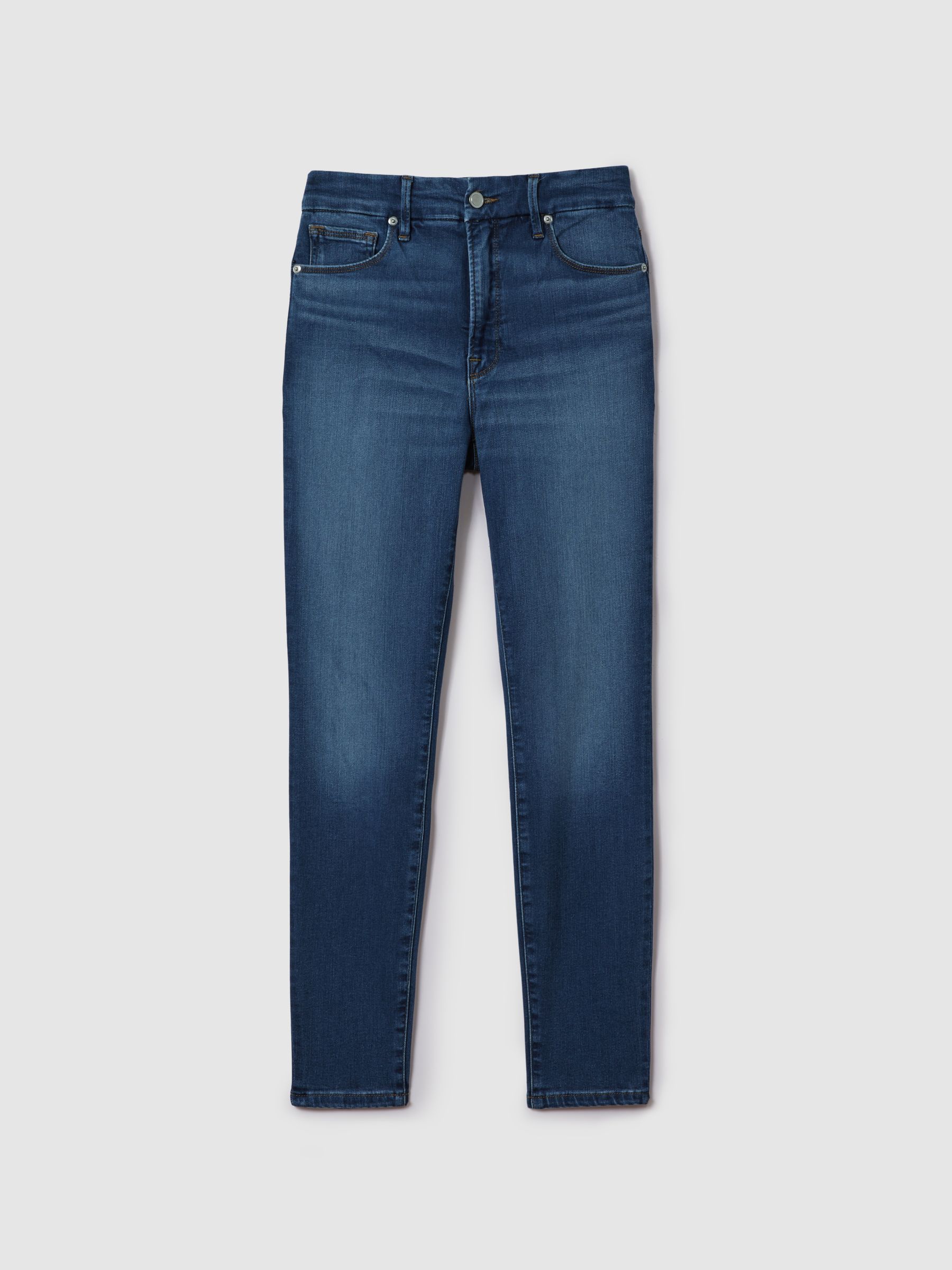 Good American Ultra High Skinny Jeans in Blue - Image 2 of 6