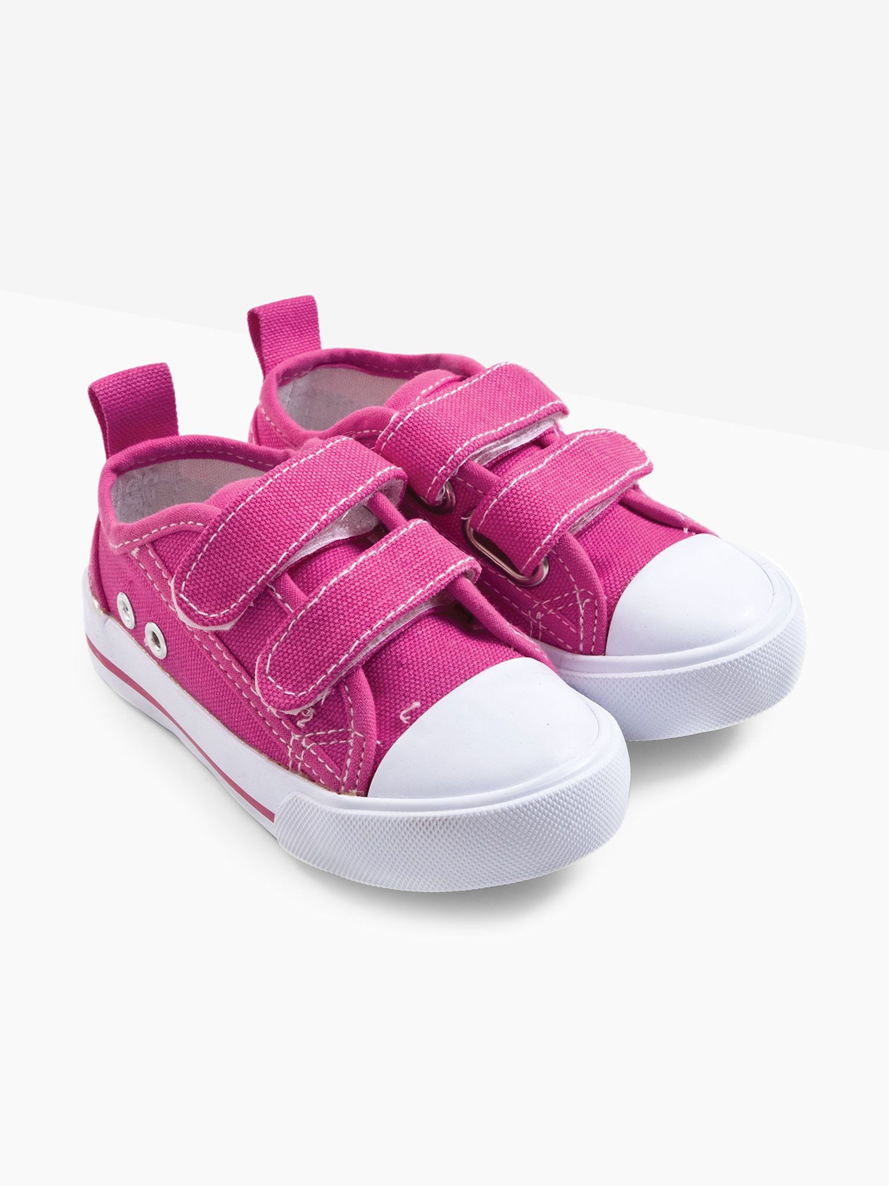 Fuchsia Kids' Canvas Pumps - Image 2 of 3