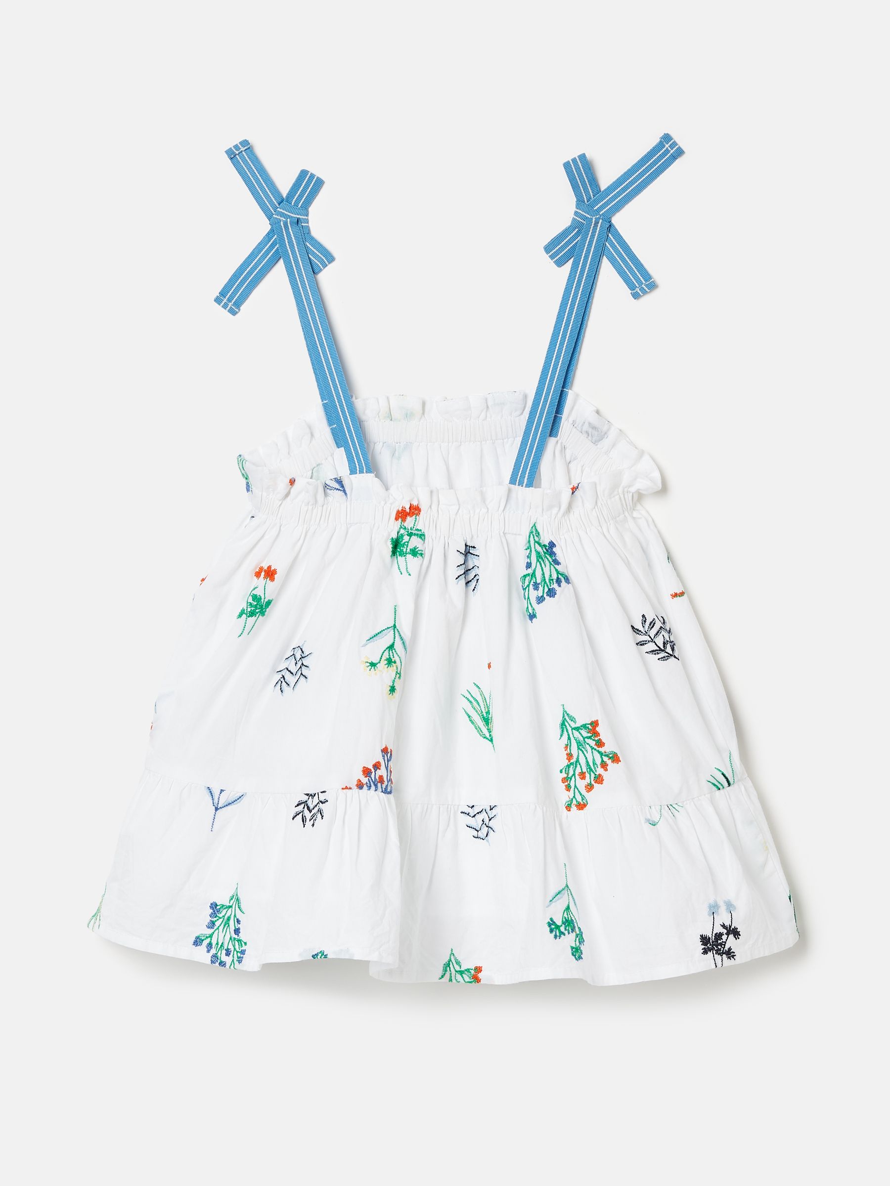 Girls' Playtime White Tiered Woven Top - Image 2 of 5