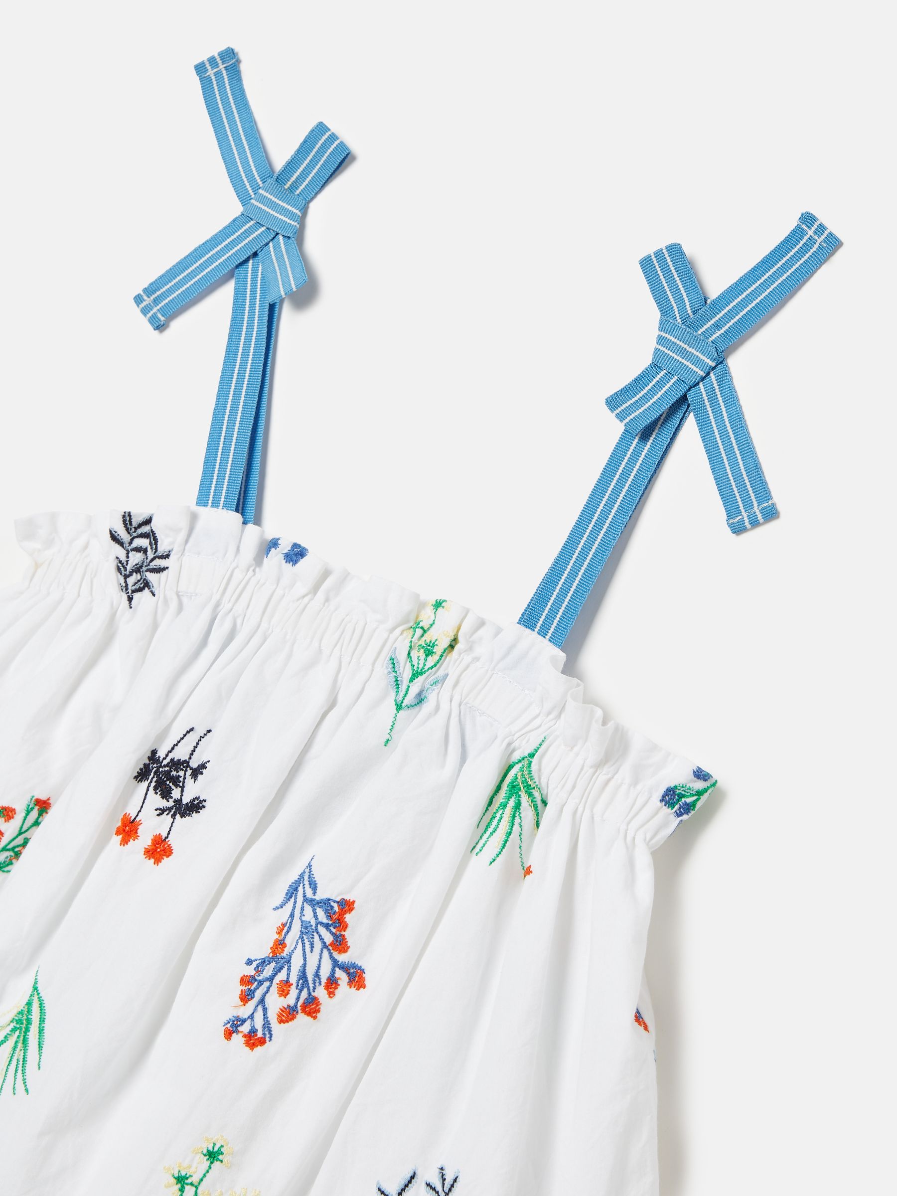 Girls' Playtime White Tiered Woven Top - Image 3 of 5