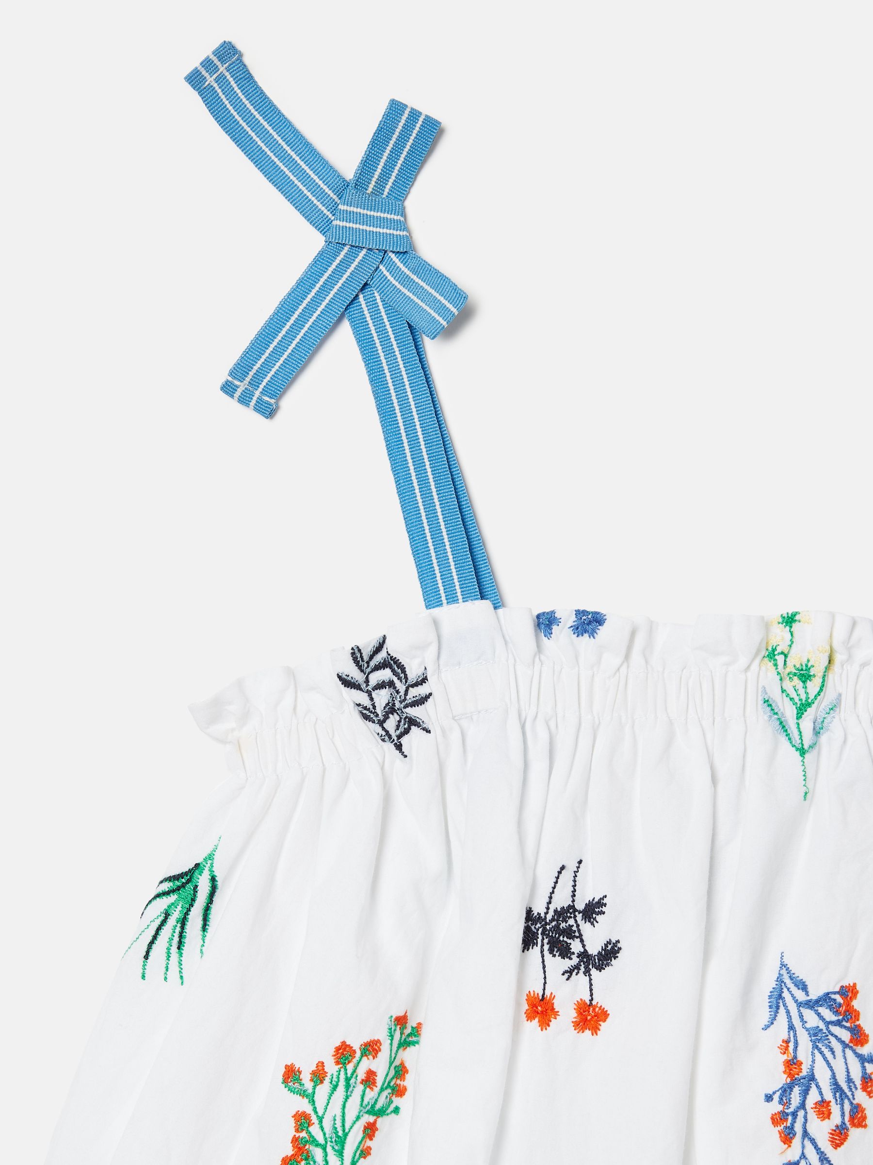 Girls' Playtime White Tiered Woven Top - Image 5 of 5