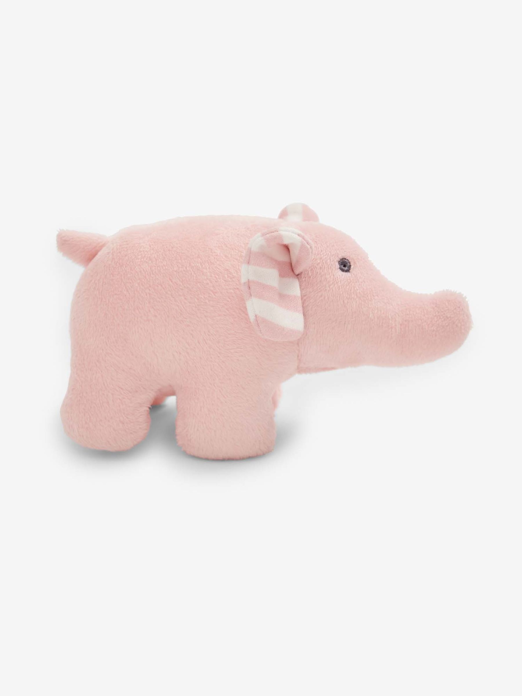 Pink Elephant Soft Rattle Toy - Image 2 of 3
