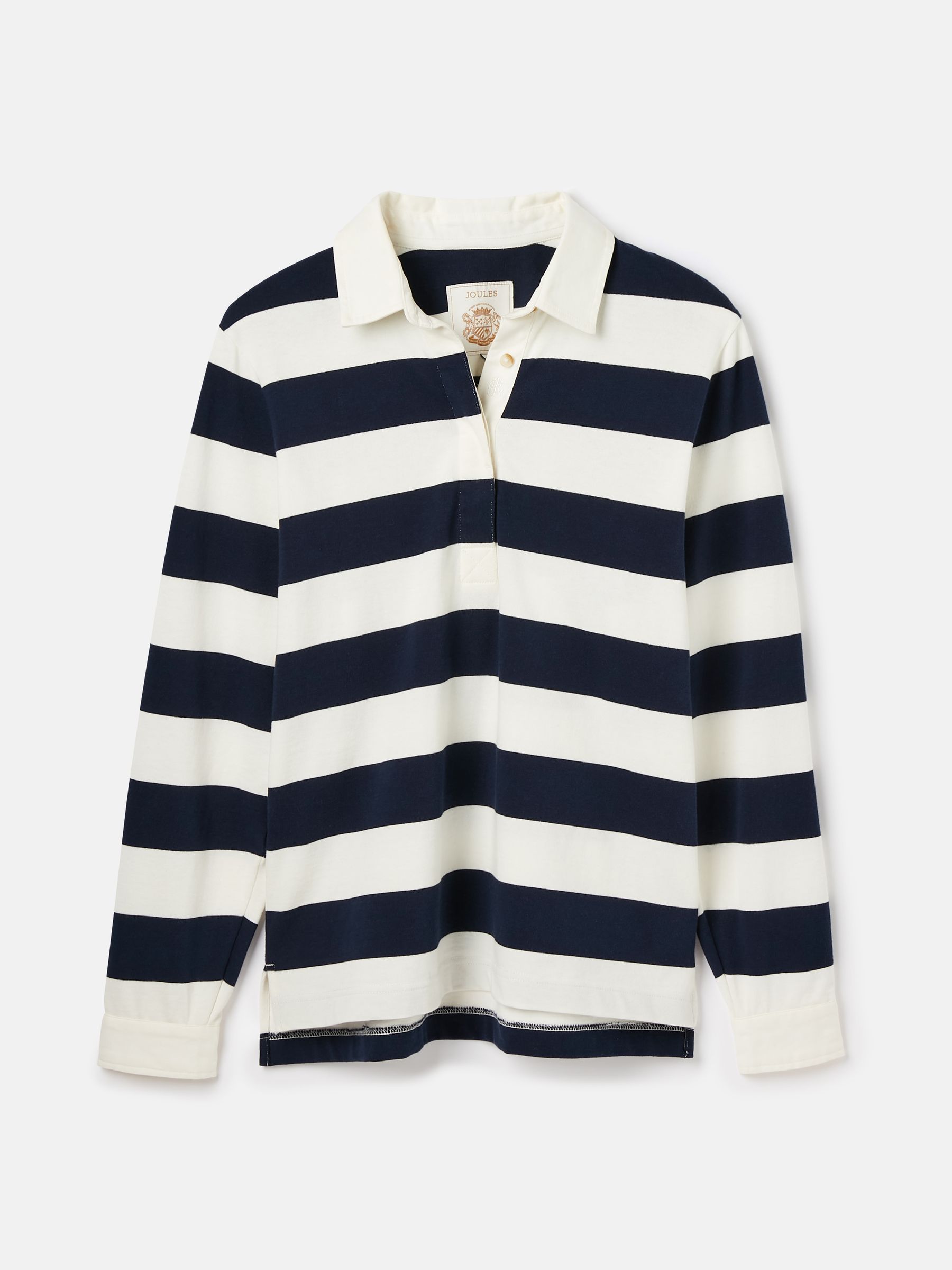 Falmouth Navy & White Cotton Rugby Shirt - Image 7 of 7
