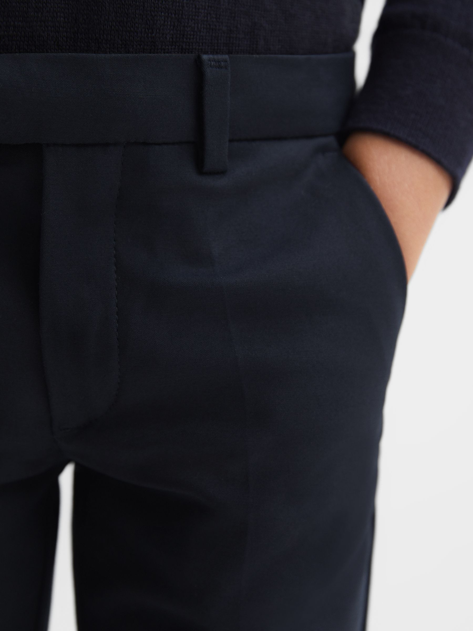 Slim Fit Chinos in Navy - Image 4 of 6