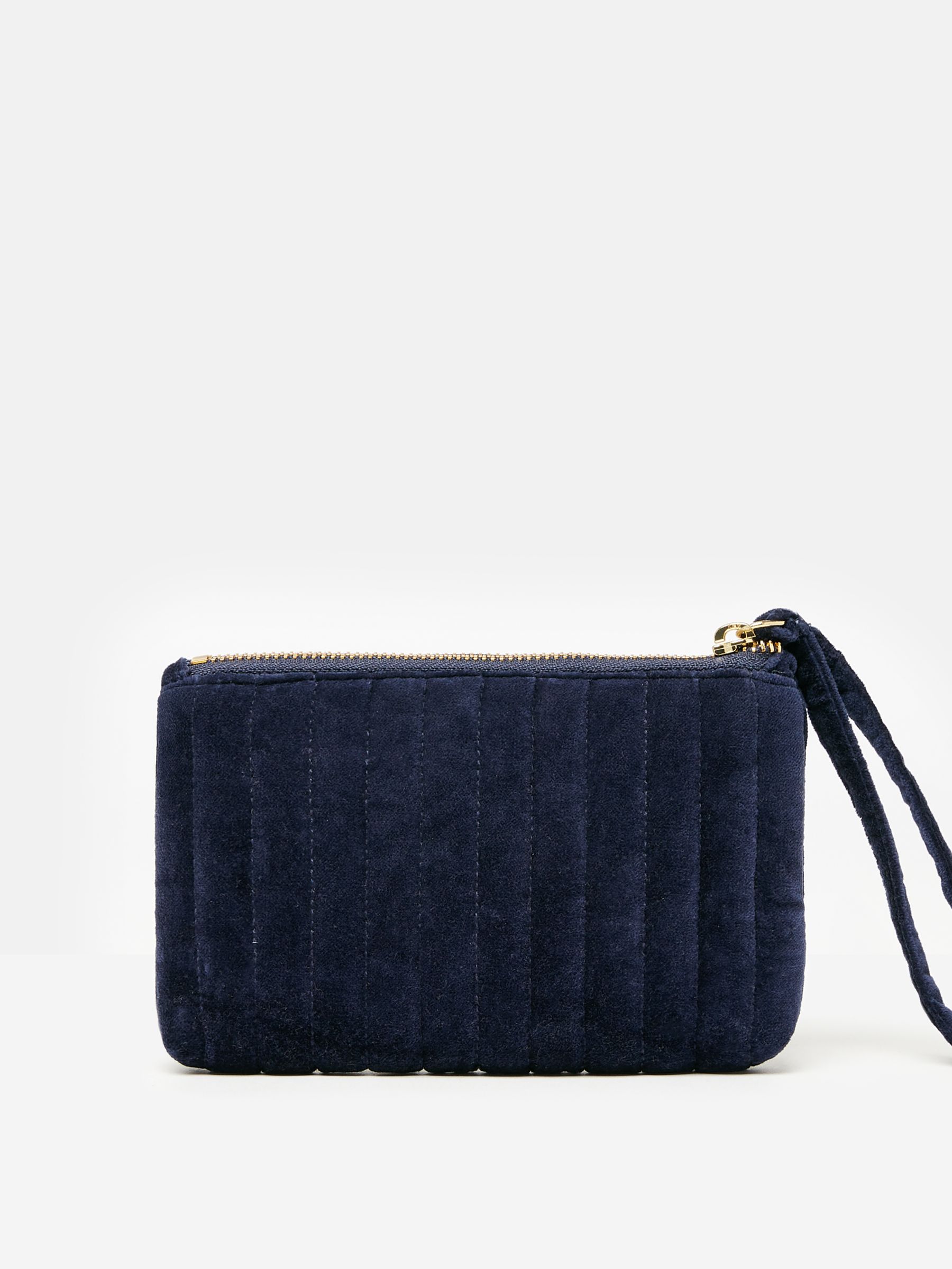 Daphne Navy Blue Velvet Wrist Purse - Image 2 of 4 Daphne Navy Blue Velvet Wrist Purse - Image 2 of 4