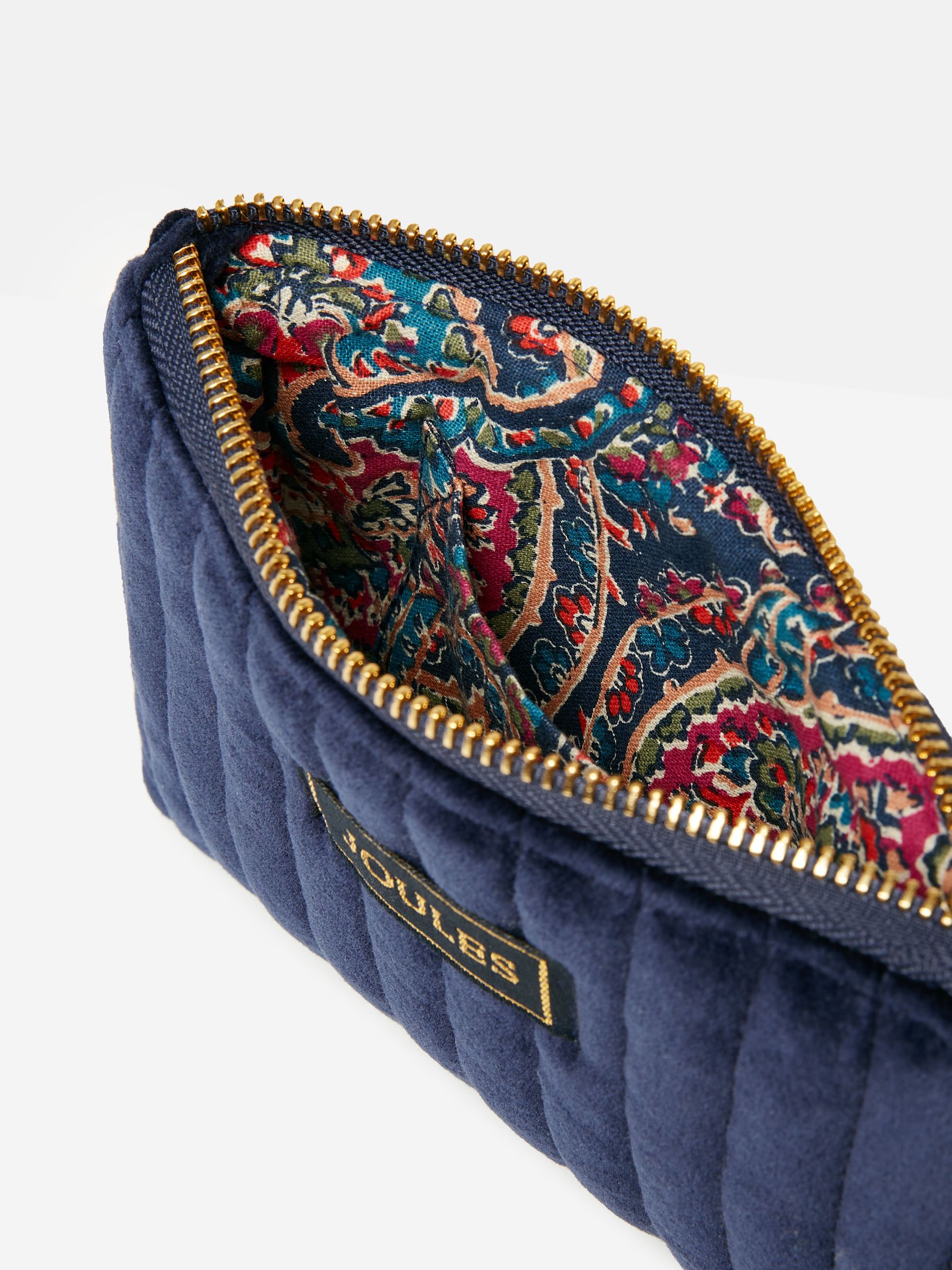 Daphne Navy Blue Velvet Wrist Purse - Image 3 of 4