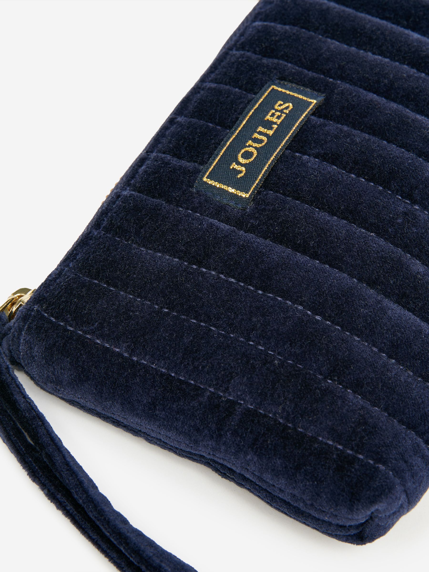 Daphne Navy Blue Velvet Wrist Purse - Image 4 of 4