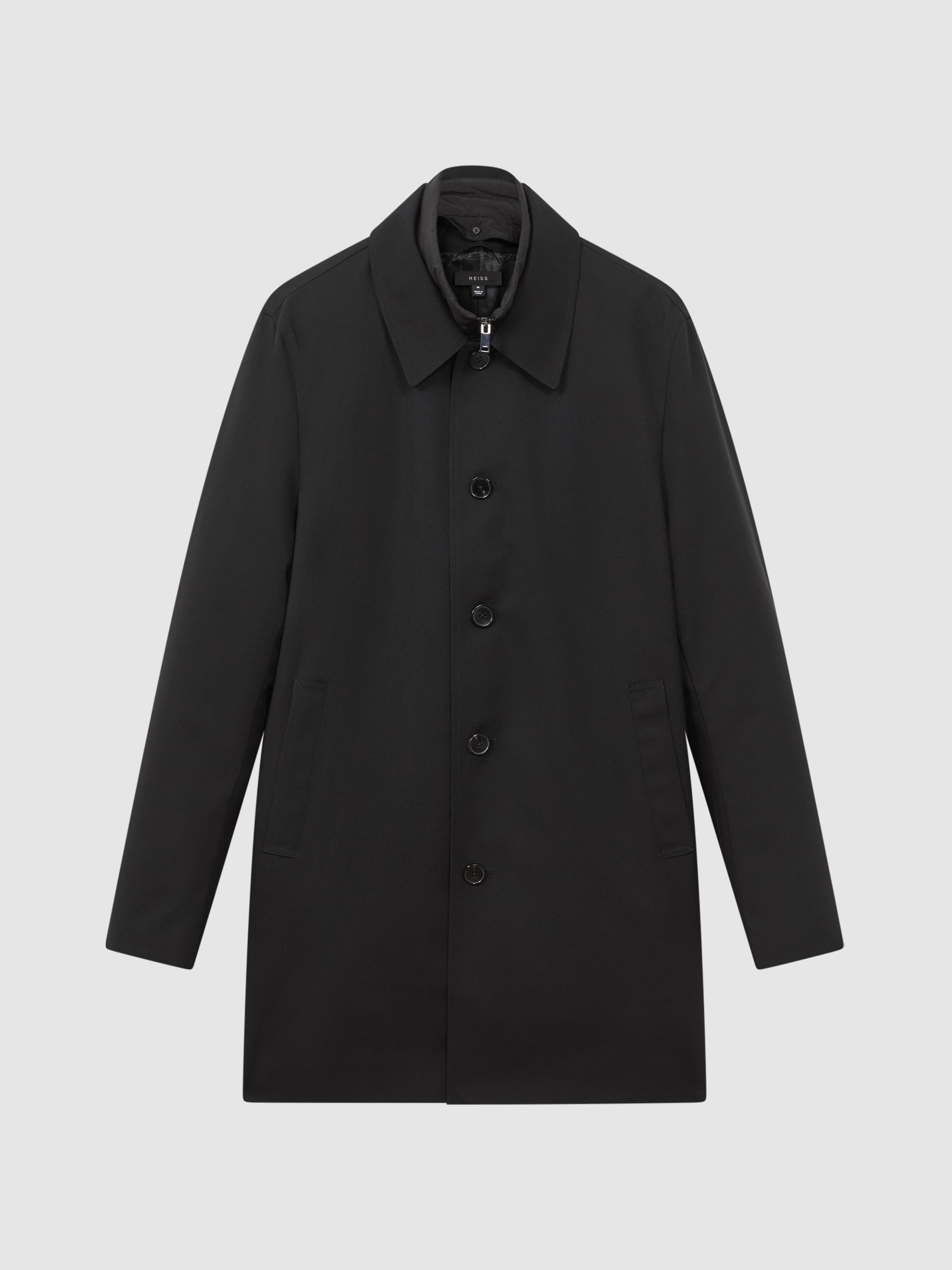Jacket With Removable Funnel-Neck Insert in Black - Image 2 of 8