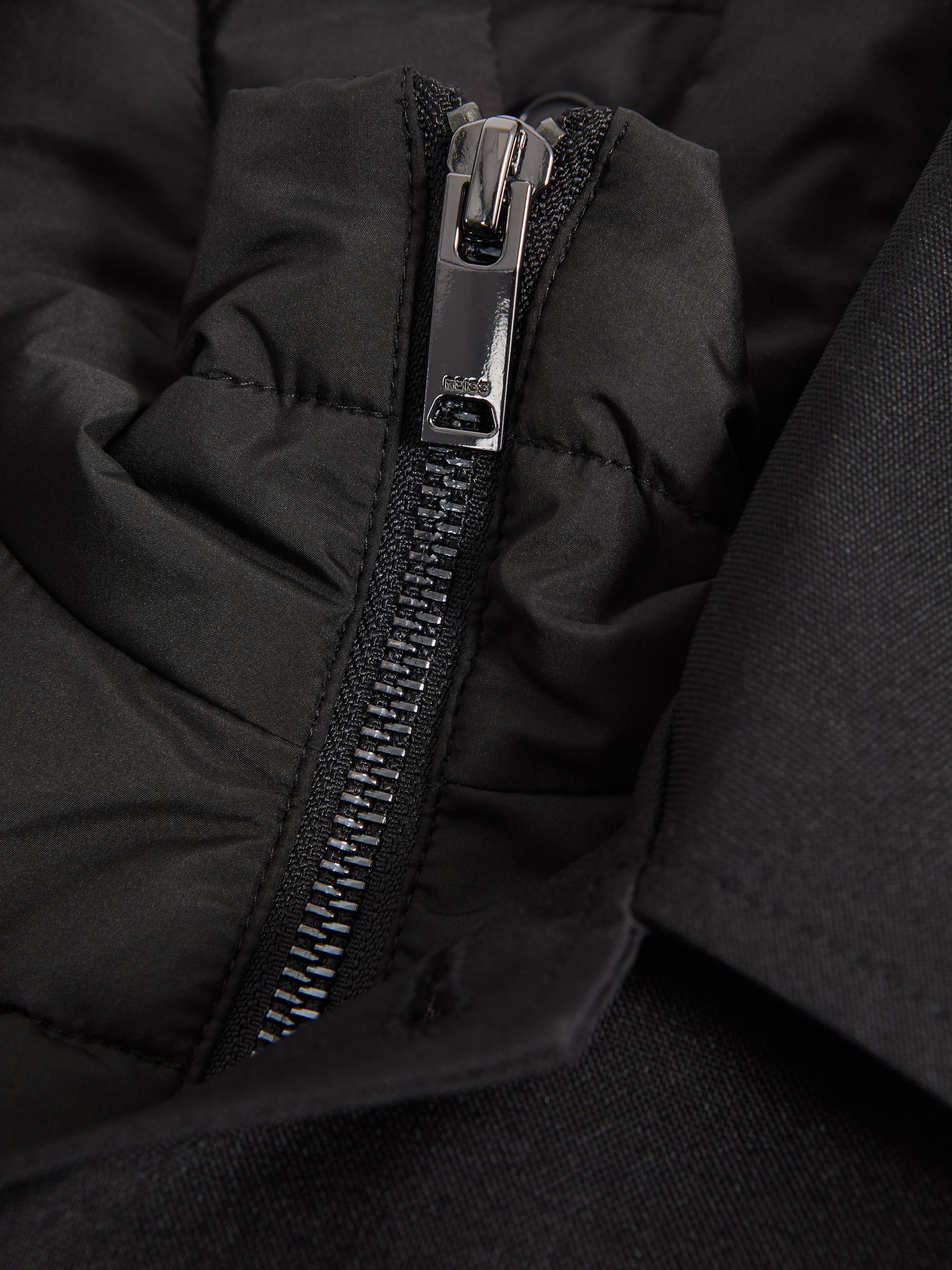 Jacket With Removable Funnel-Neck Insert in Black - Image 8 of 8