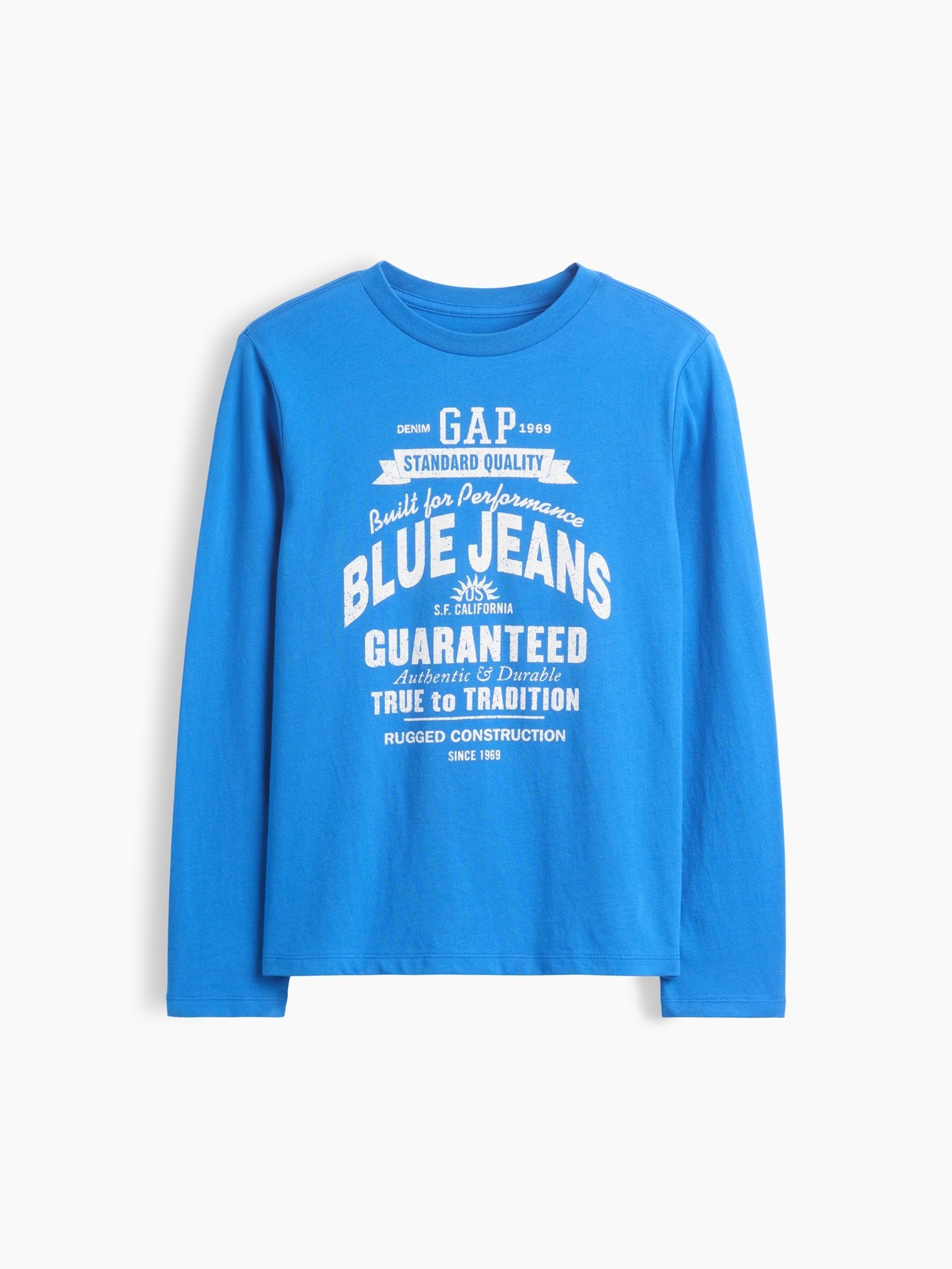Blue Logo Graphic Long-Sleeve T-Shirt - Image 1 of 3
