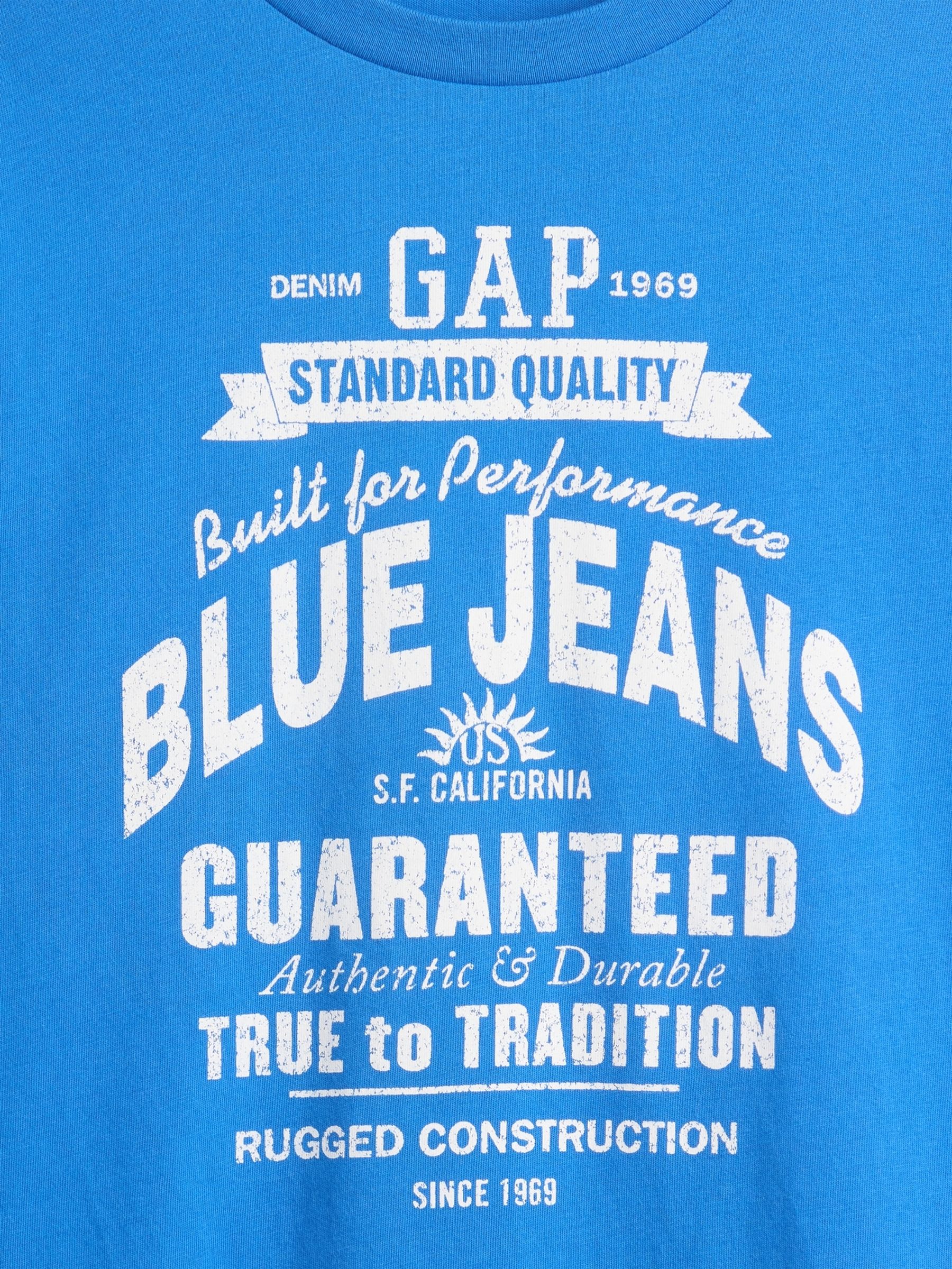 Blue Logo Graphic Long-Sleeve T-Shirt - Image 3 of 3