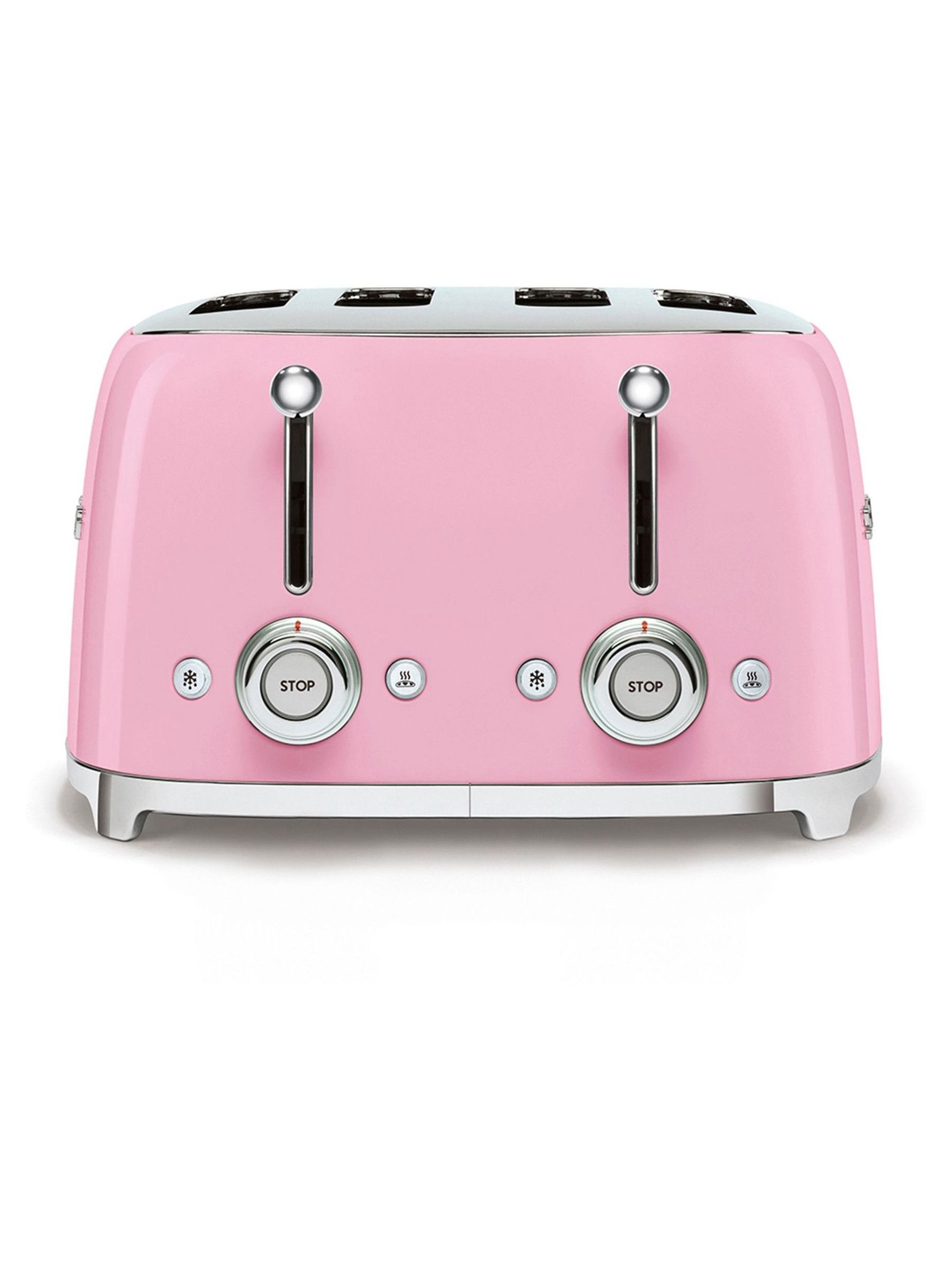 Smeg Pink 4 Slice Toaster - Image 1 of 9
