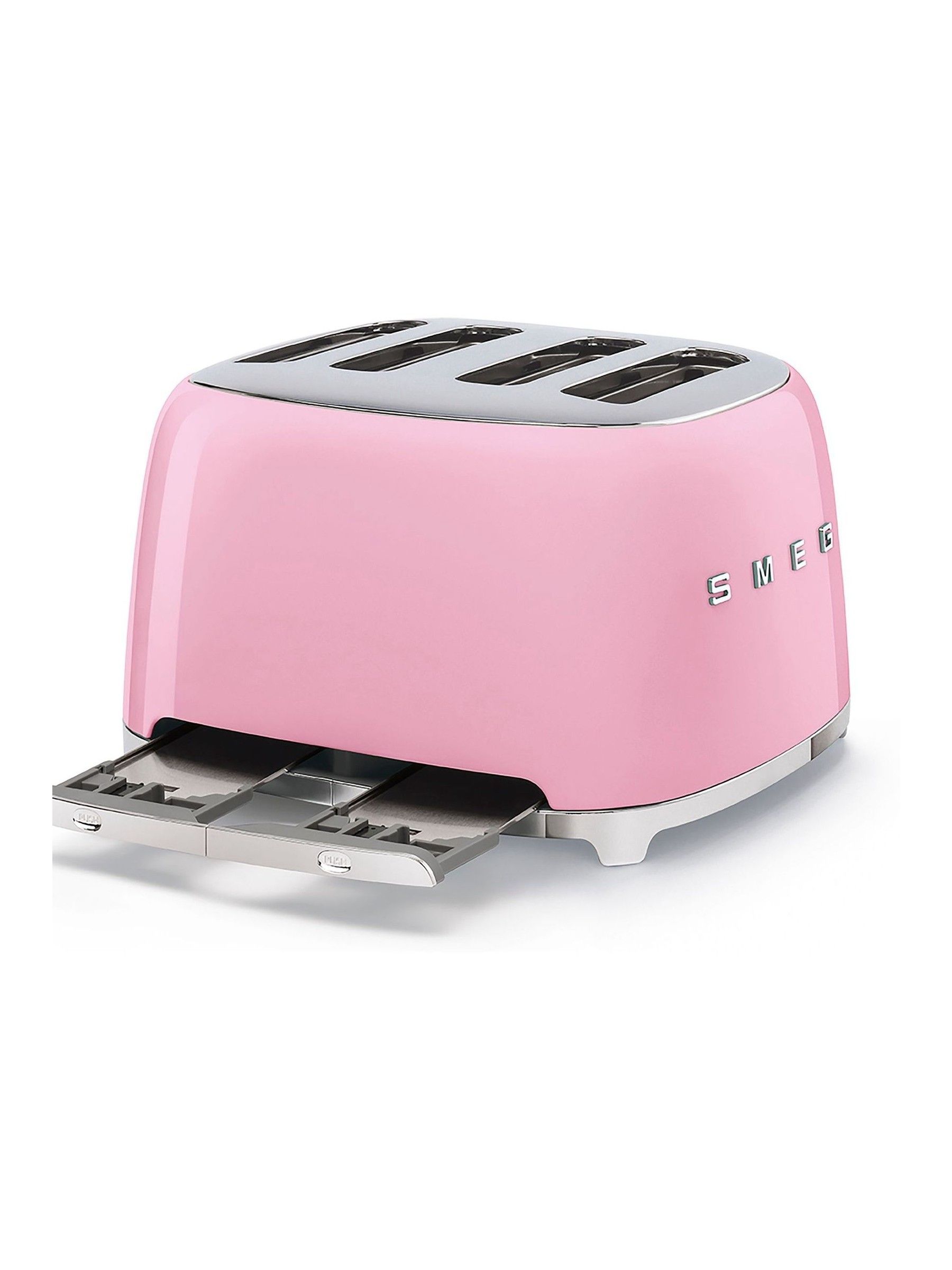 Smeg Pink 4 Slice Toaster - Image 4 of 9