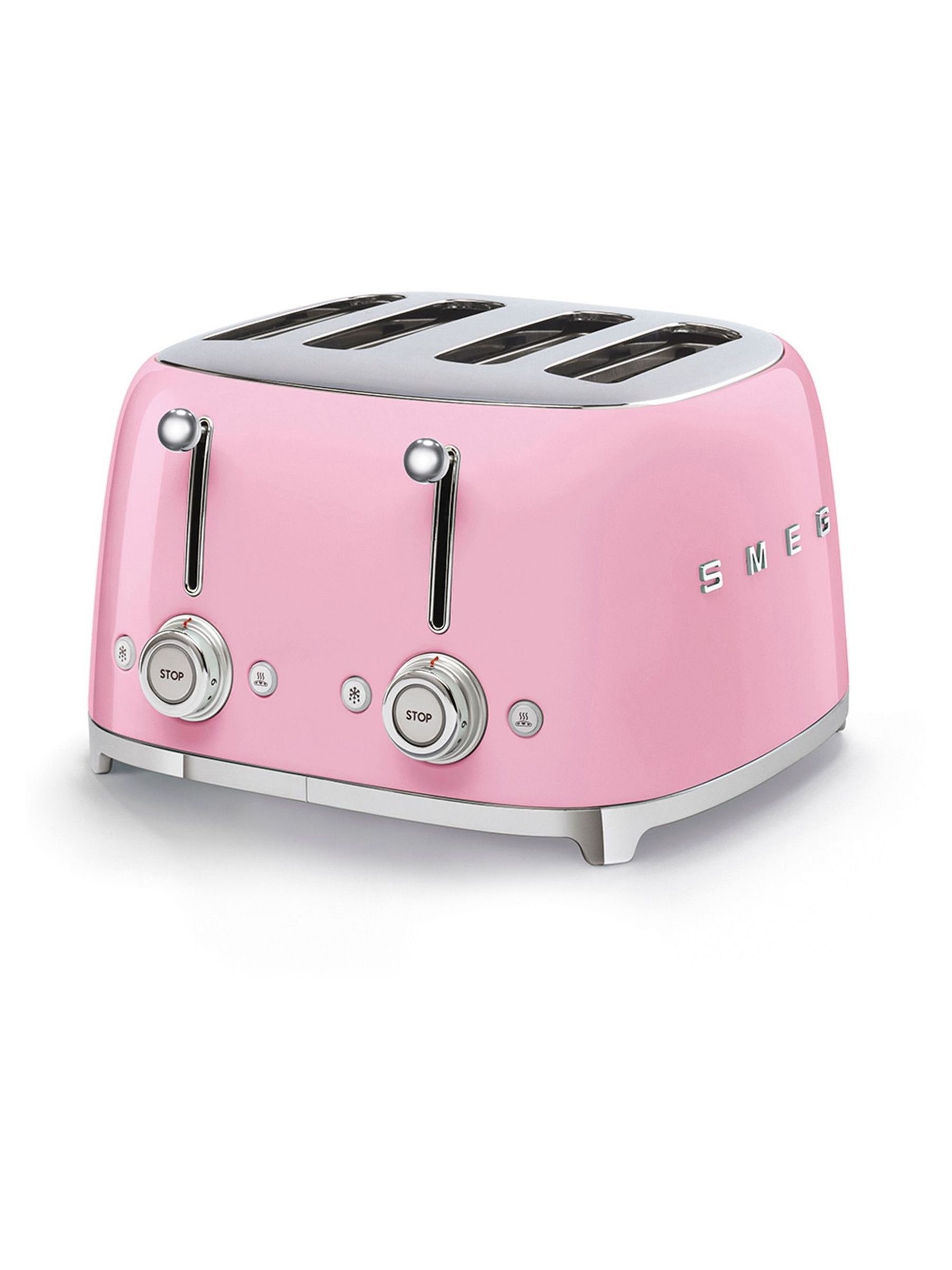 Smeg Pink 4 Slice Toaster - Image 7 of 9