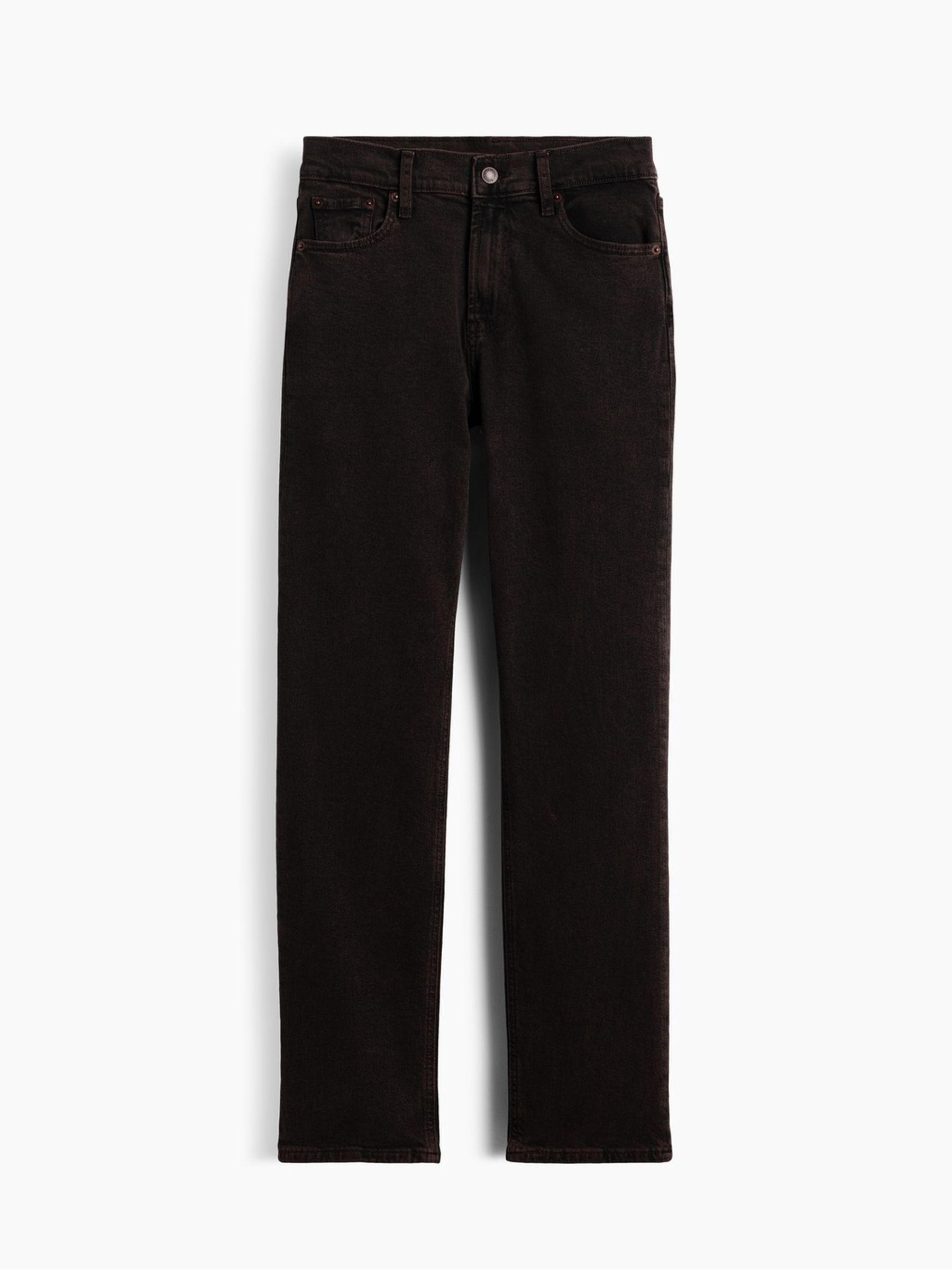 Brown High Waisted '90s Slim Straight Jeans - Image 7 of 8