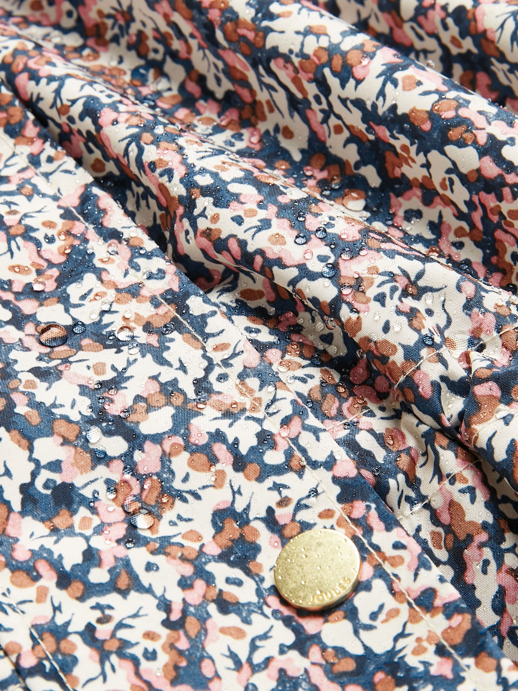 Holkham Ditsy Floral Waterproof Packable Raincoat With Hood - Image 9 of 11