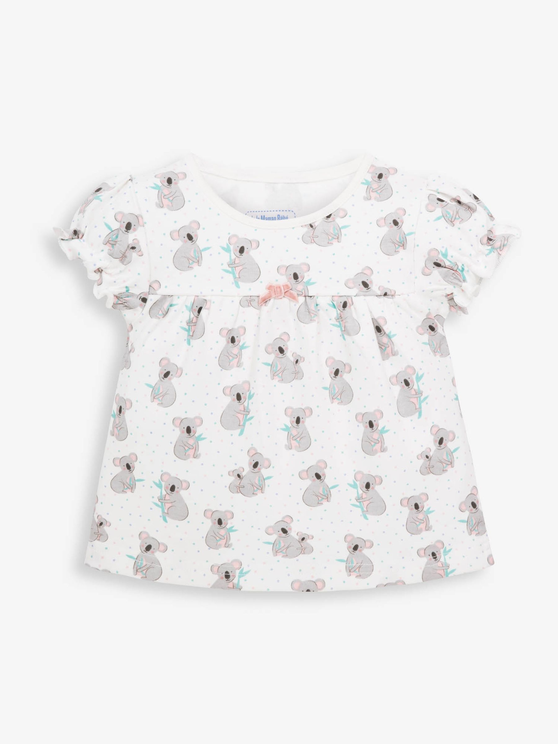 White 2-Pack Kids' Koala Jersey Pyjamas - Image 5 of 7