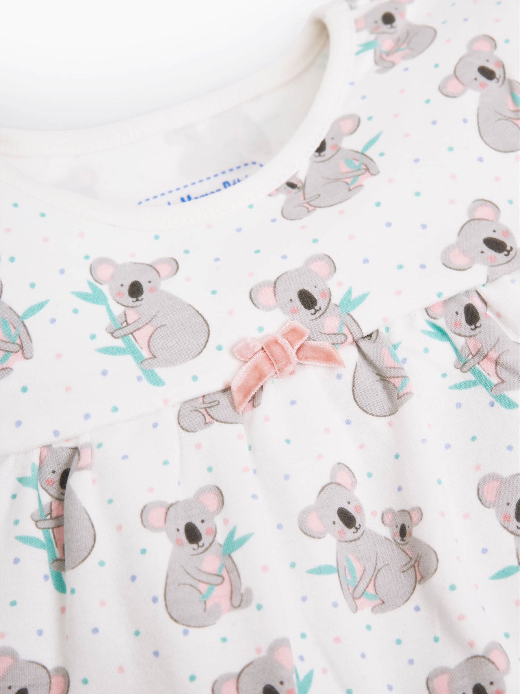 White 2-Pack Kids' Koala Jersey Pyjamas - Image 7 of 7