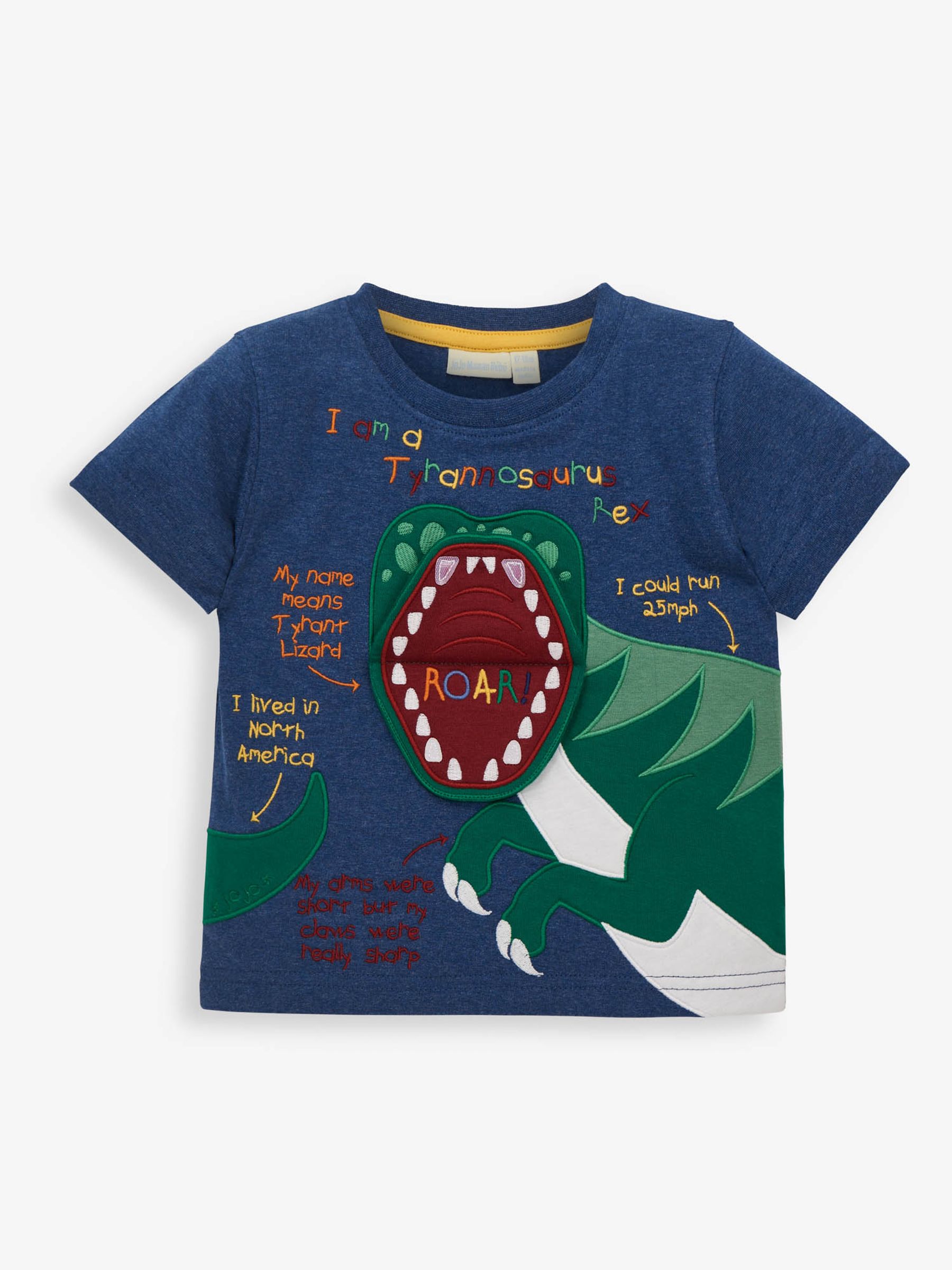 Indigo Boys' T-Rex T-Shirt - Image 2 of 3