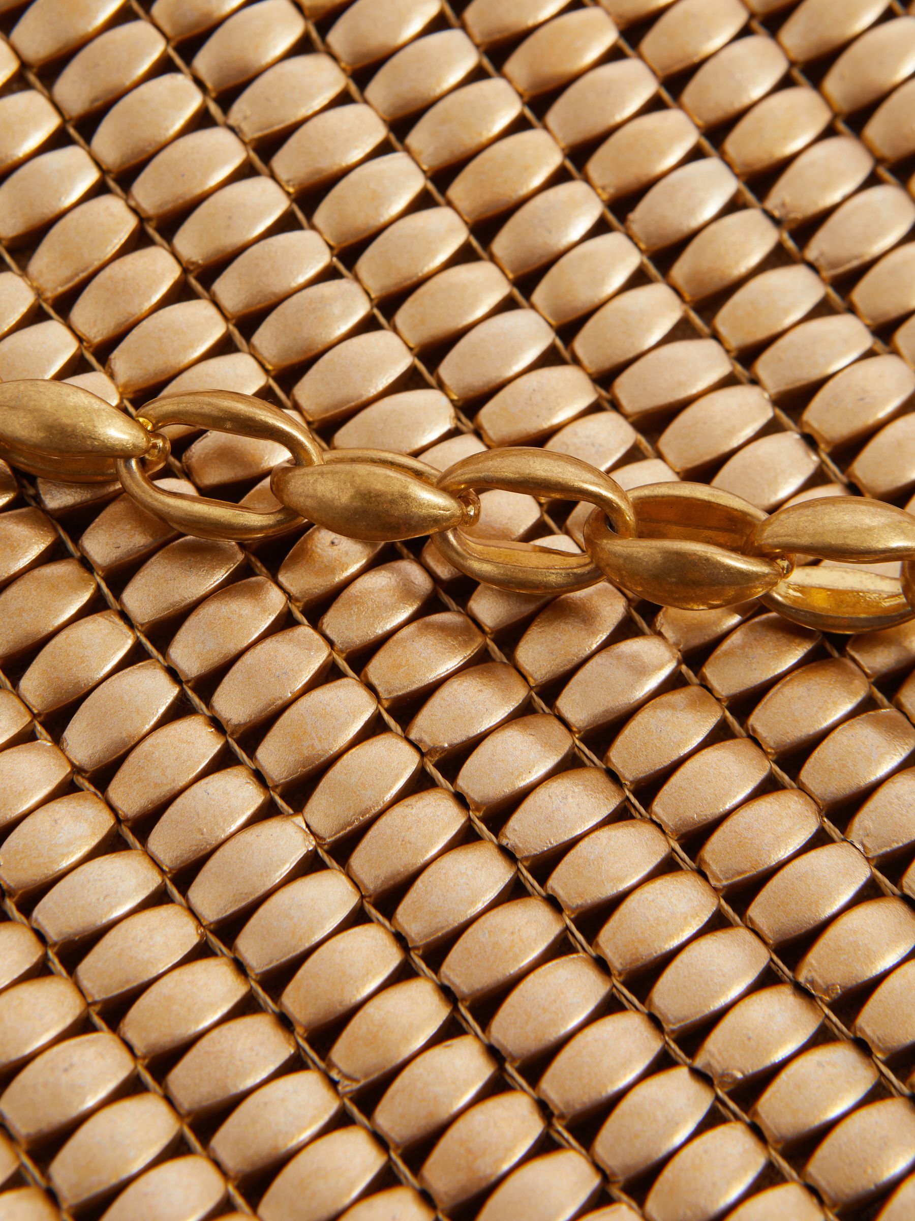 Beaded Removable Strap Shoulder Bag in Gold - Image 7 of 7