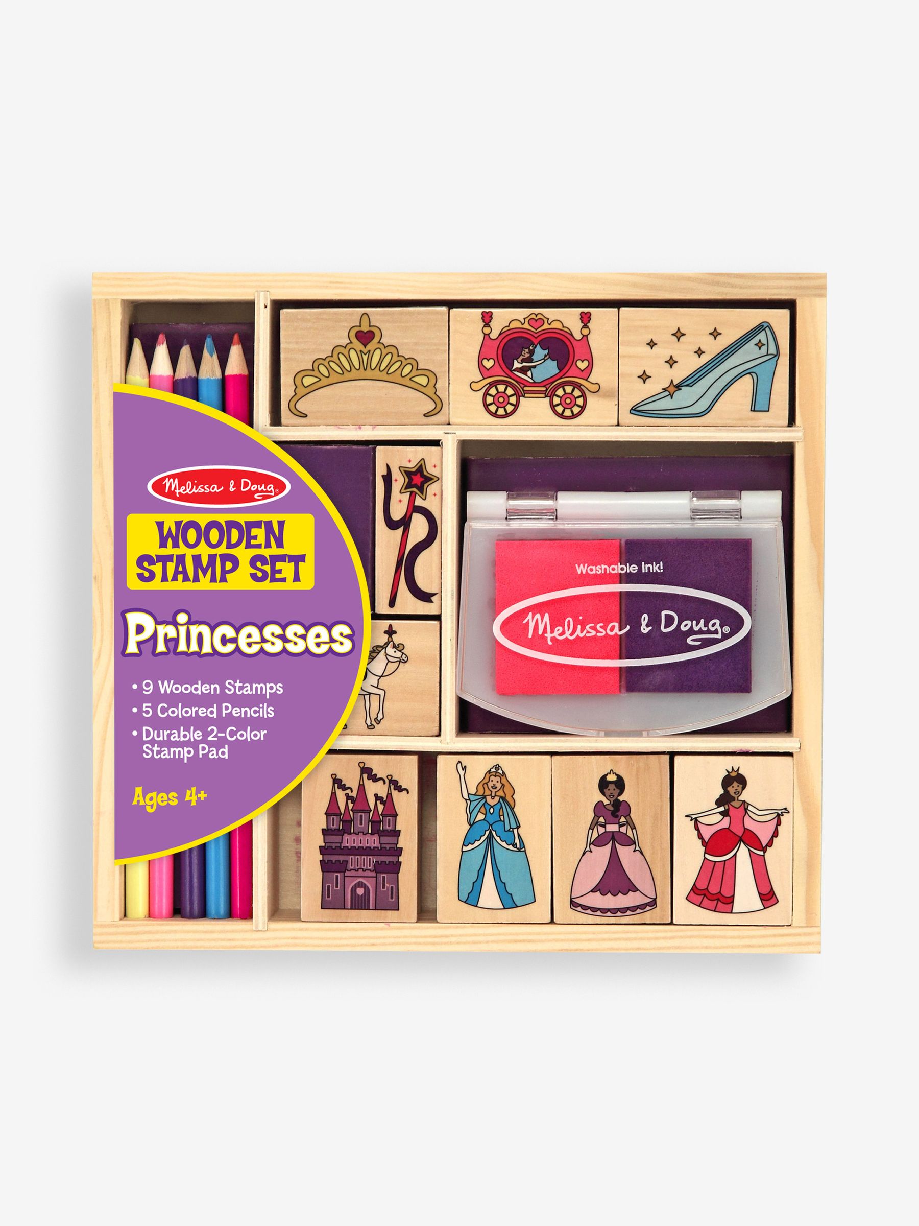 Melissa & Doug Wooden Princess Stamp Set - Image 1 of 3