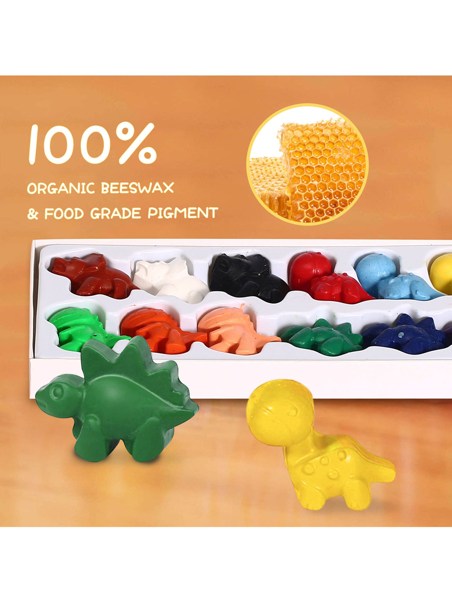 Jar Melo Beeswax Dinosaur Crayons - Image 3 of 6