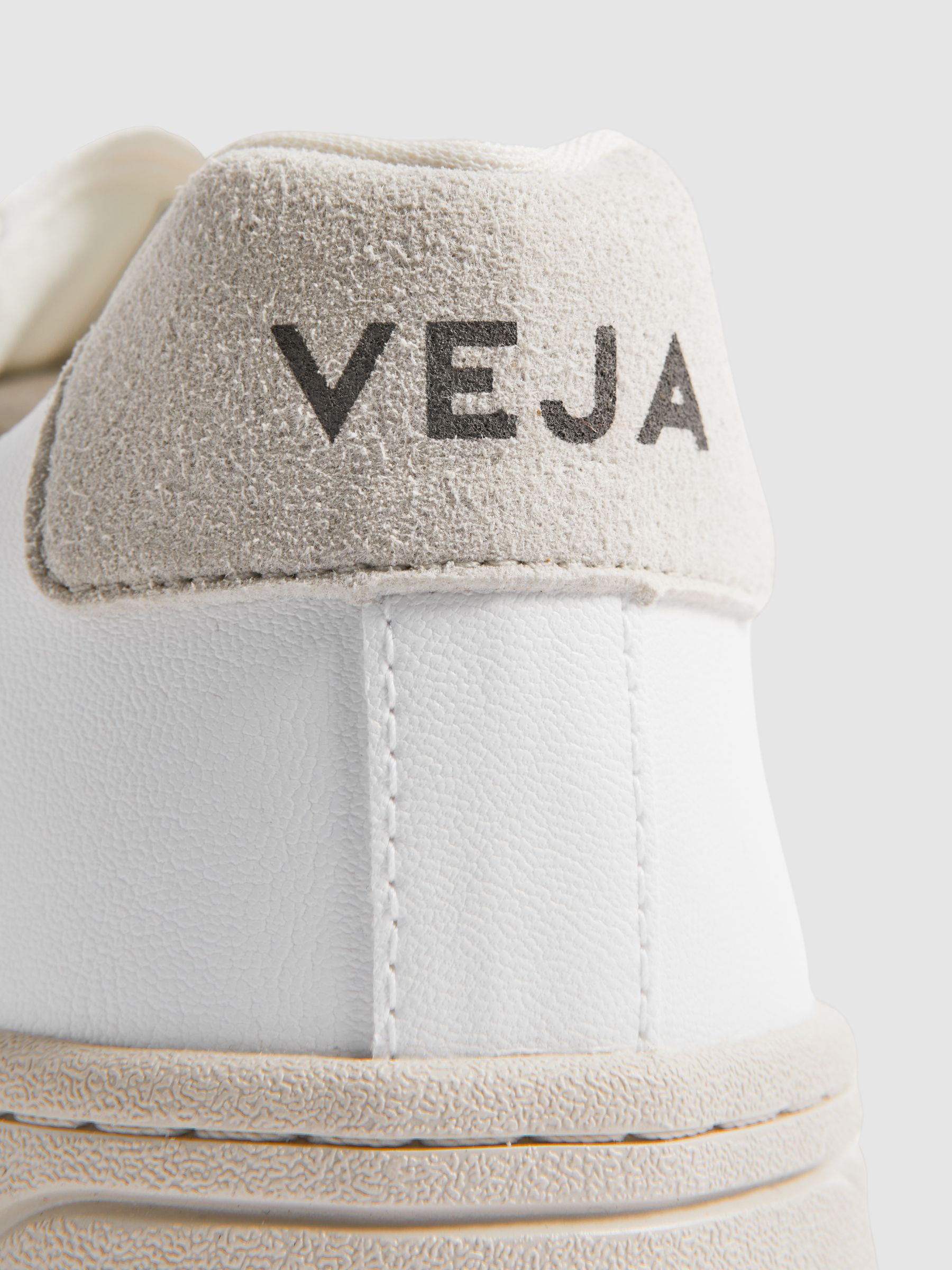 Veja Vegan Leather Trainers in White/Natural - Image 5 of 5