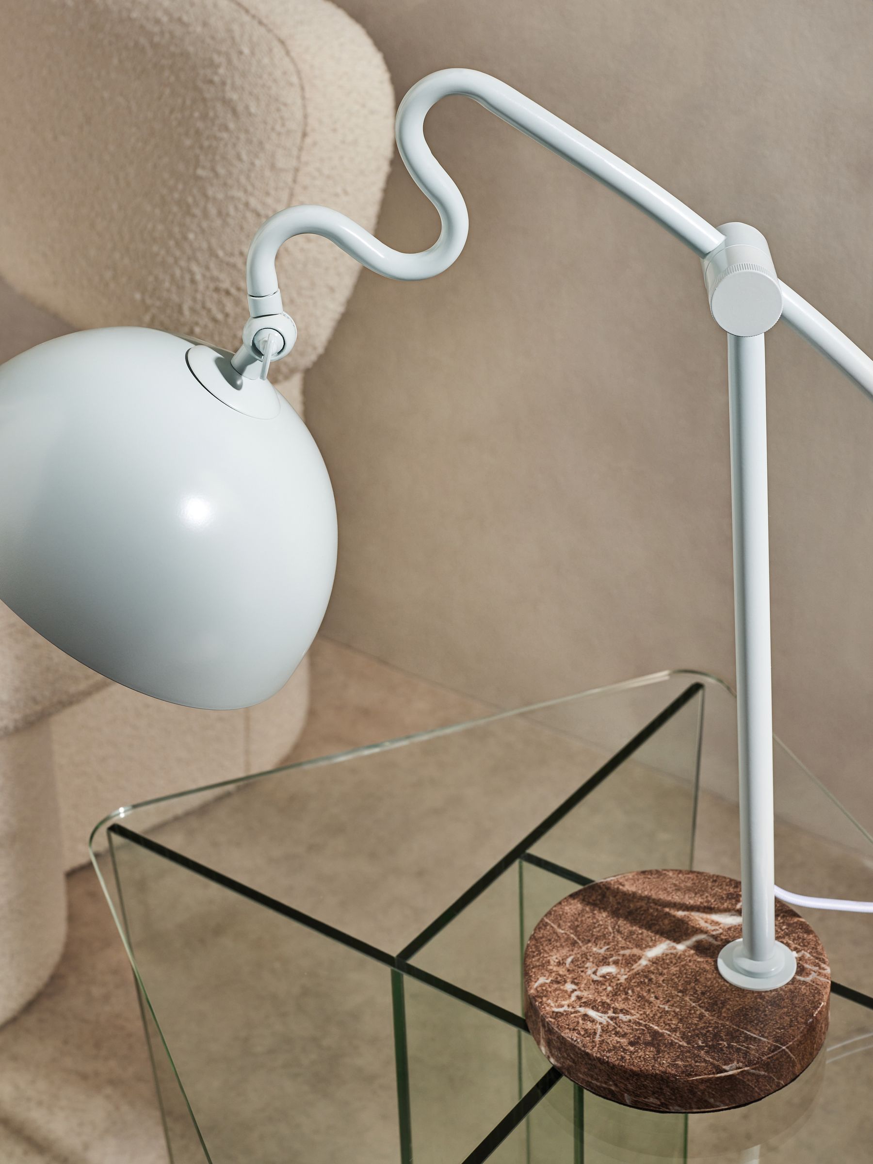 Avery Table Lamp in Light Blue/Marble - Image 2 of 4