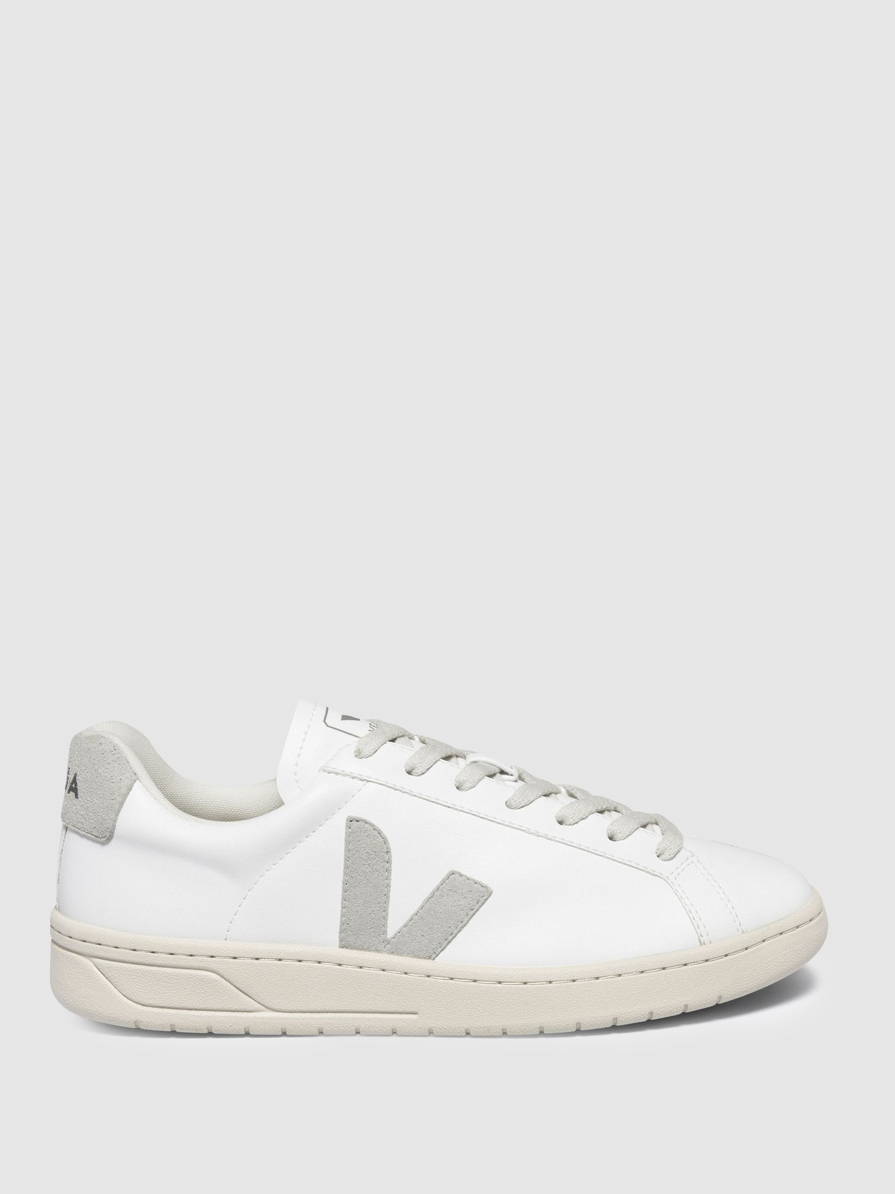 Veja Vegan Leather Trainers in White/Natural - Image 1 of 3