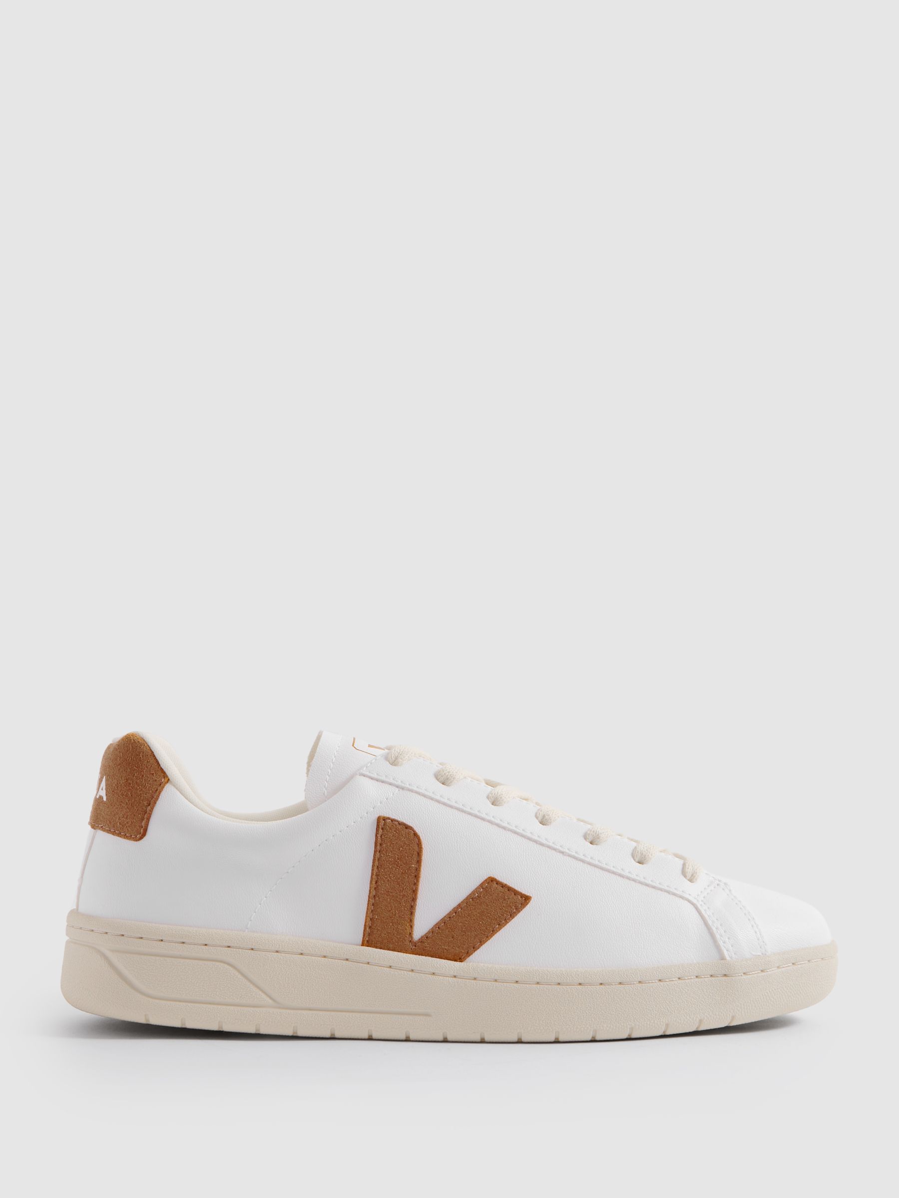 Veja Vegan Leather Trainers in White Camel - Image 1 of 5 Veja Vegan Leather Trainers in White Camel - Image 1 of 5