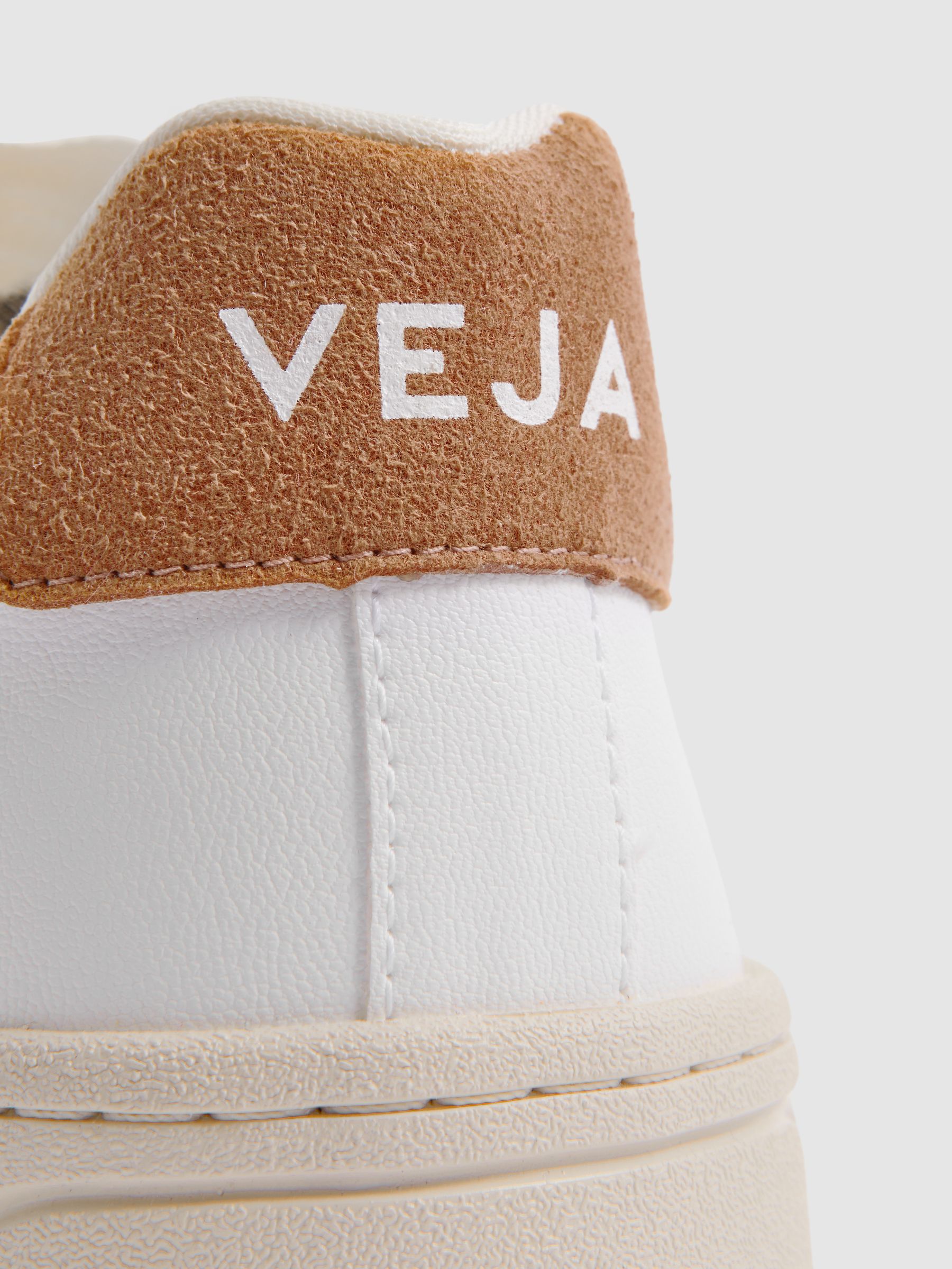 Veja Vegan Leather Trainers in White Camel - Image 5 of 5