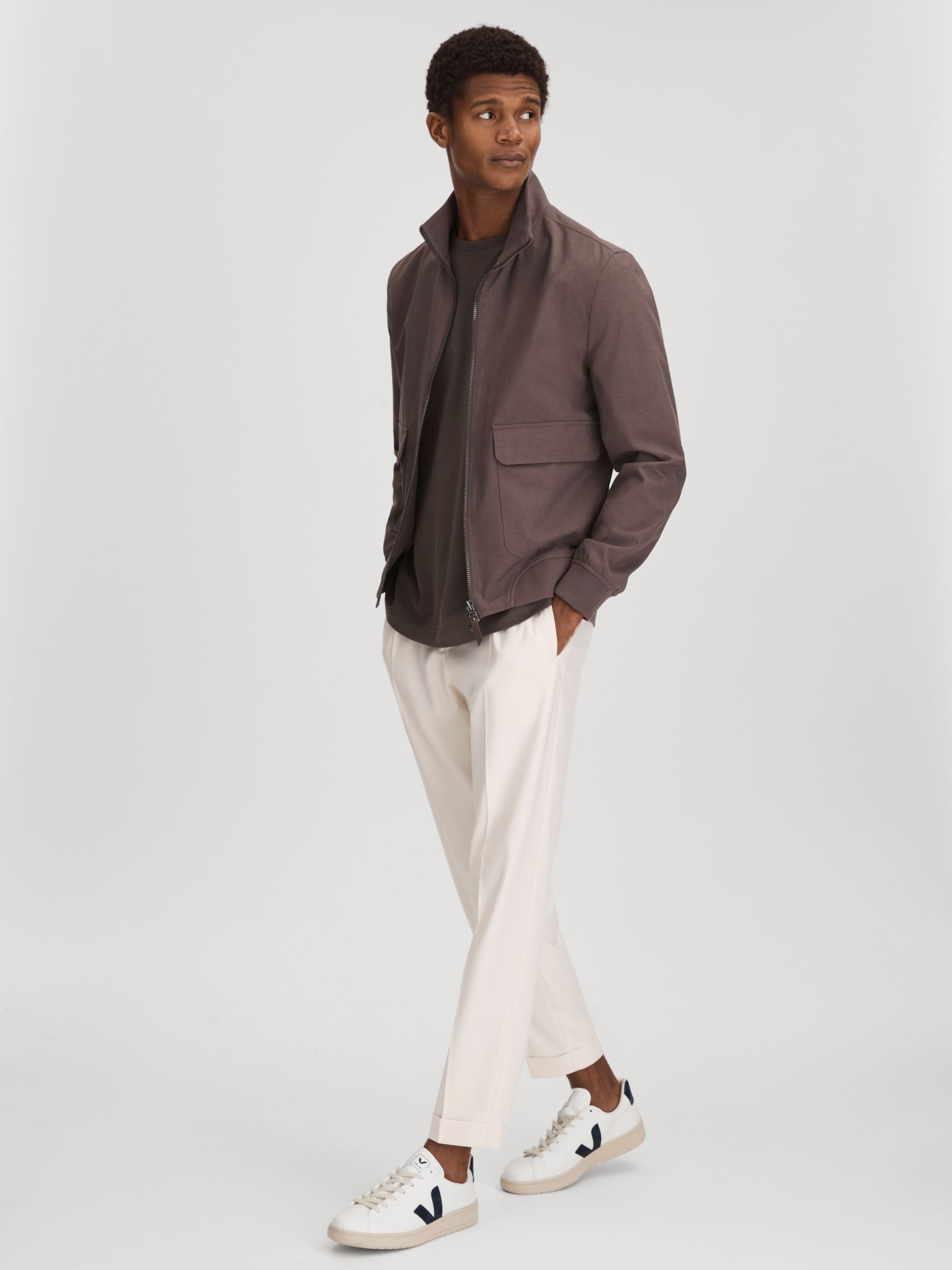 Veja Vegan Leather Trainers in White Nautico - Image 2 of 5 Veja Vegan Leather Trainers in White Nautico - Image 2 of 5