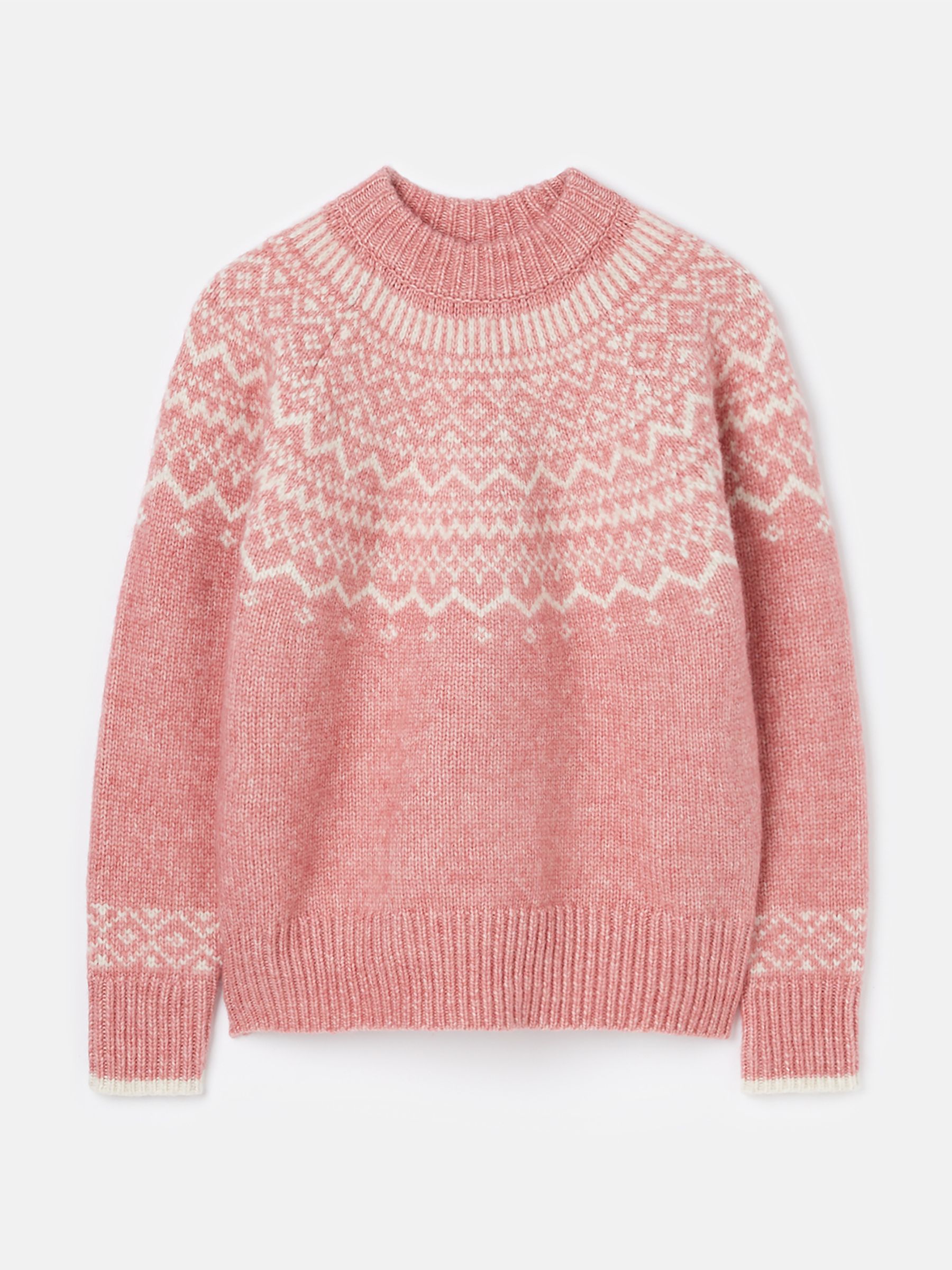 Charlotte Pink Fair Isle Jumper - Image 1 of 1