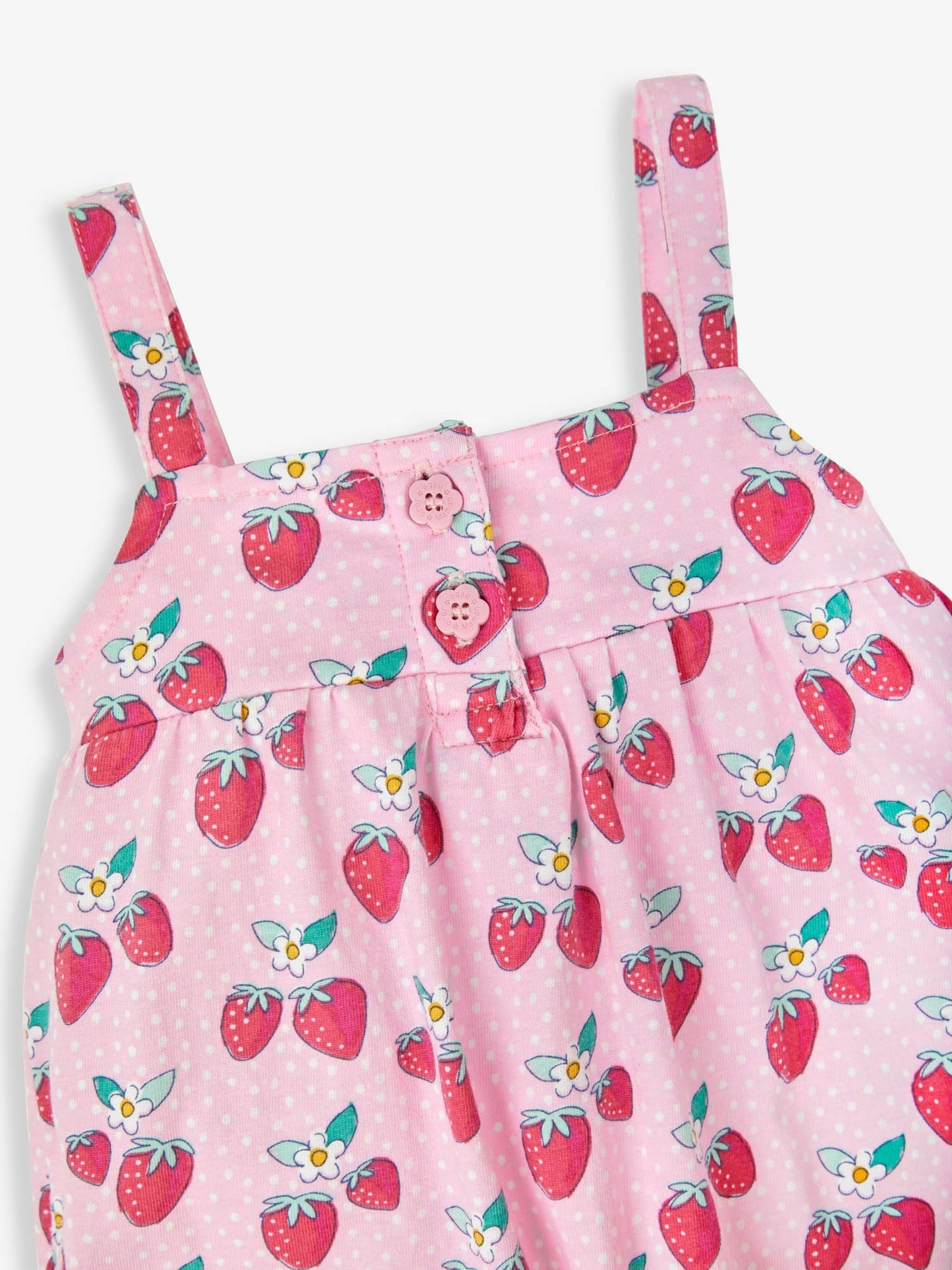 Pink Strawberry Print Jumpsuit - Image 2 of 2