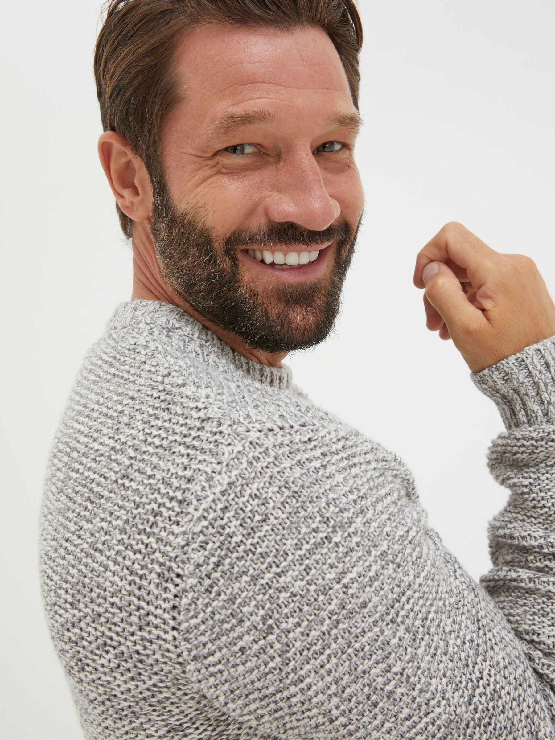 Hove Grey Crew Jumper - Image 3 of 4